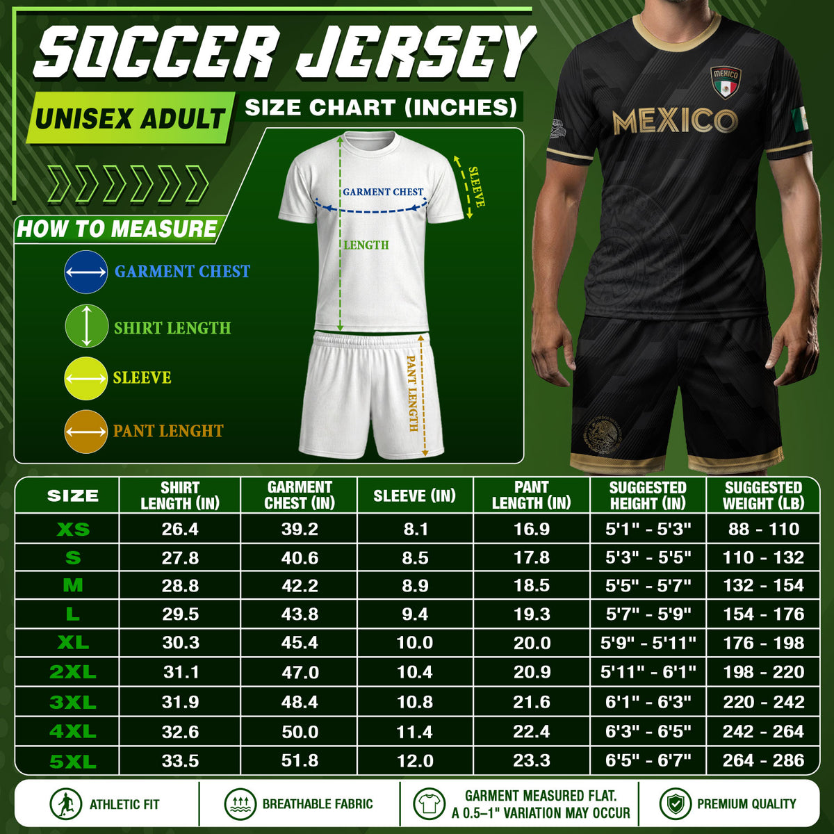 Mexico Soccer Jersey Black Style with Subtle Aztec Design