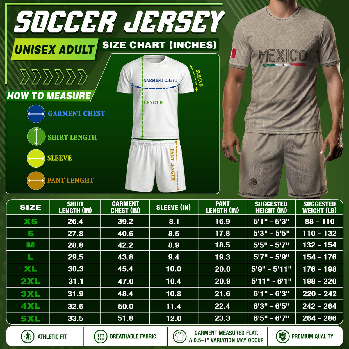 Mexico Soccer Jersey Beige Aztec Calendar Mexican Football Fan Shirt Tee