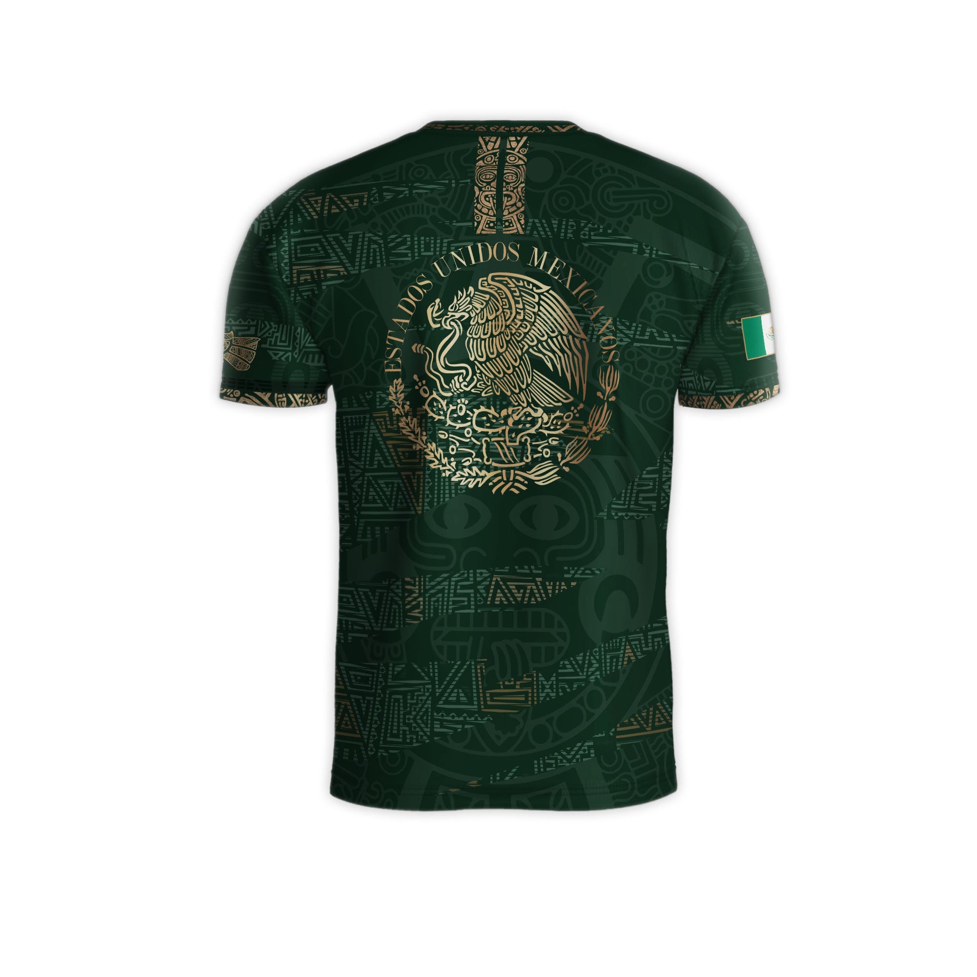 Mexico Green Gold Aztec Heritage Soccer Jersey
