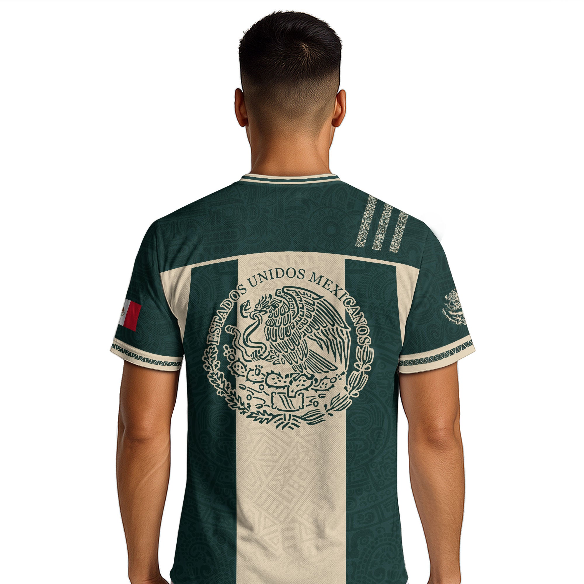 Mexico Green Beige Eagle Heritage Estados Unidos Mexicanos National Soccer Jersey