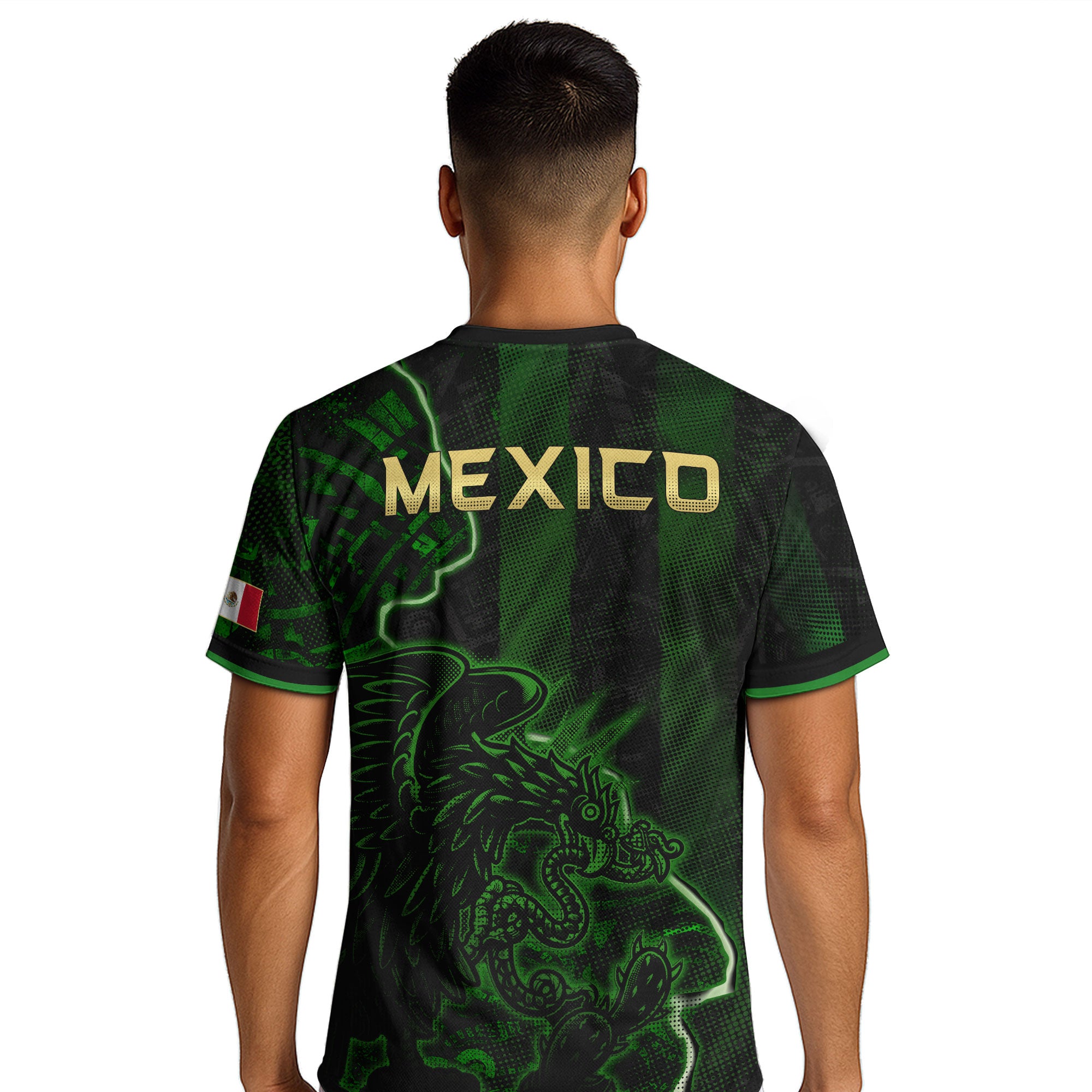 Mexico Soccer Jersey Green Black Electric Eagle - Mexico National Team Fan Heritage Shirt For Men, For Women
