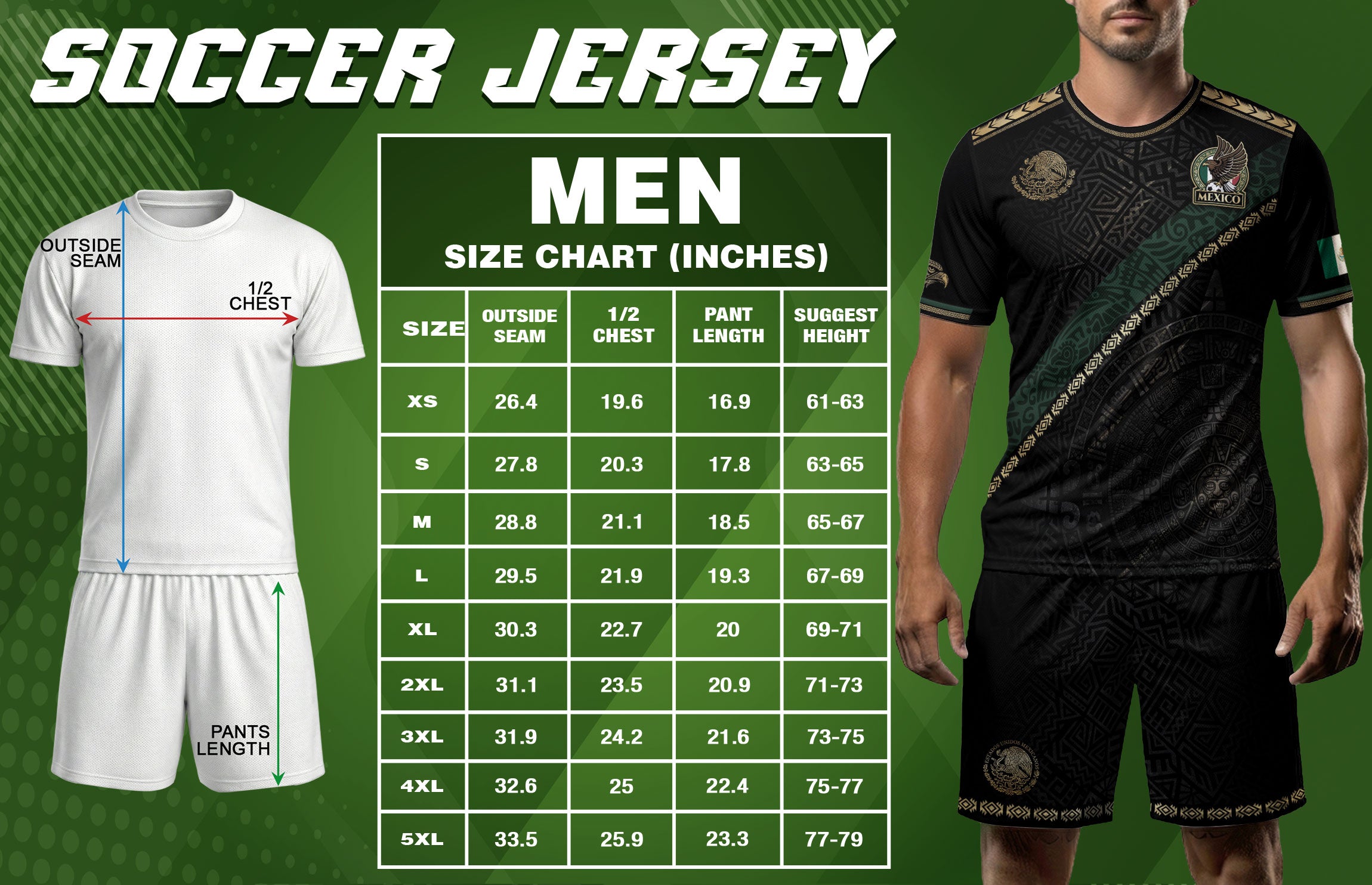 Mexico Heritage Orgullo Mexicano Black Gold Sash Aztec Calendar Gold Shoulder Soccer Jersey