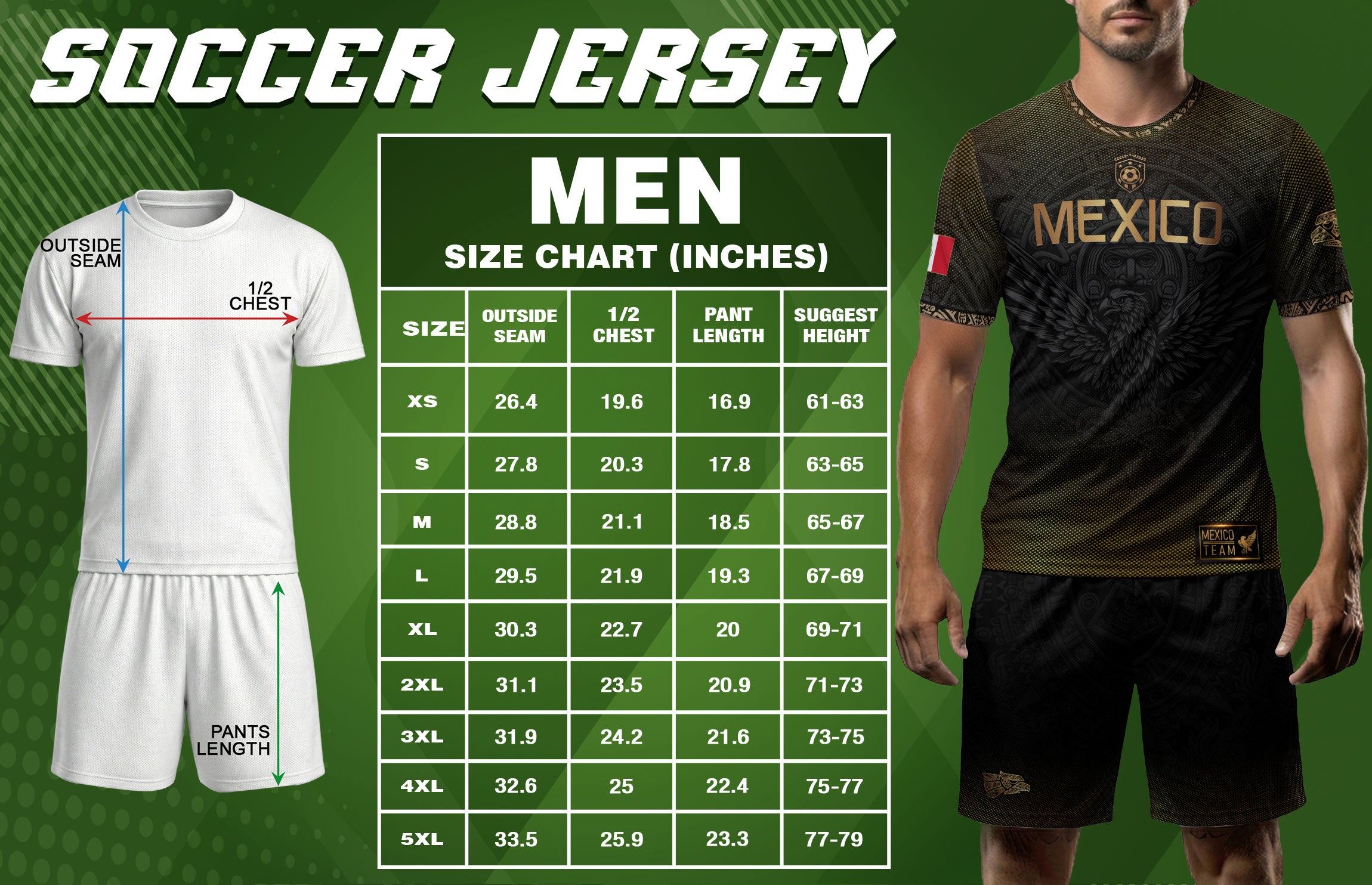 Mexico Heritage Orgullo Mexicano Black Gold Eagle Gradient Aztec Calendar Soccer Jersey