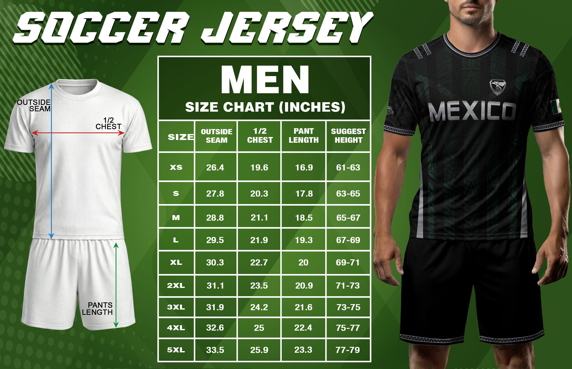 Camiseta de fútbol premium con emblema de águila azteca verde y dorado de México