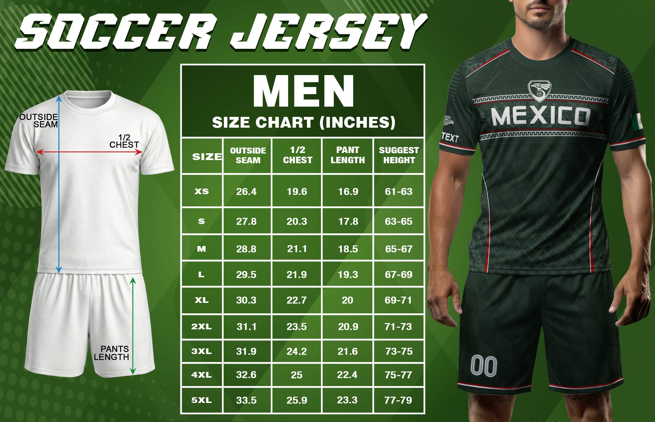 Camiseta de fútbol premium con emblema de águila azteca verde y dorado de México