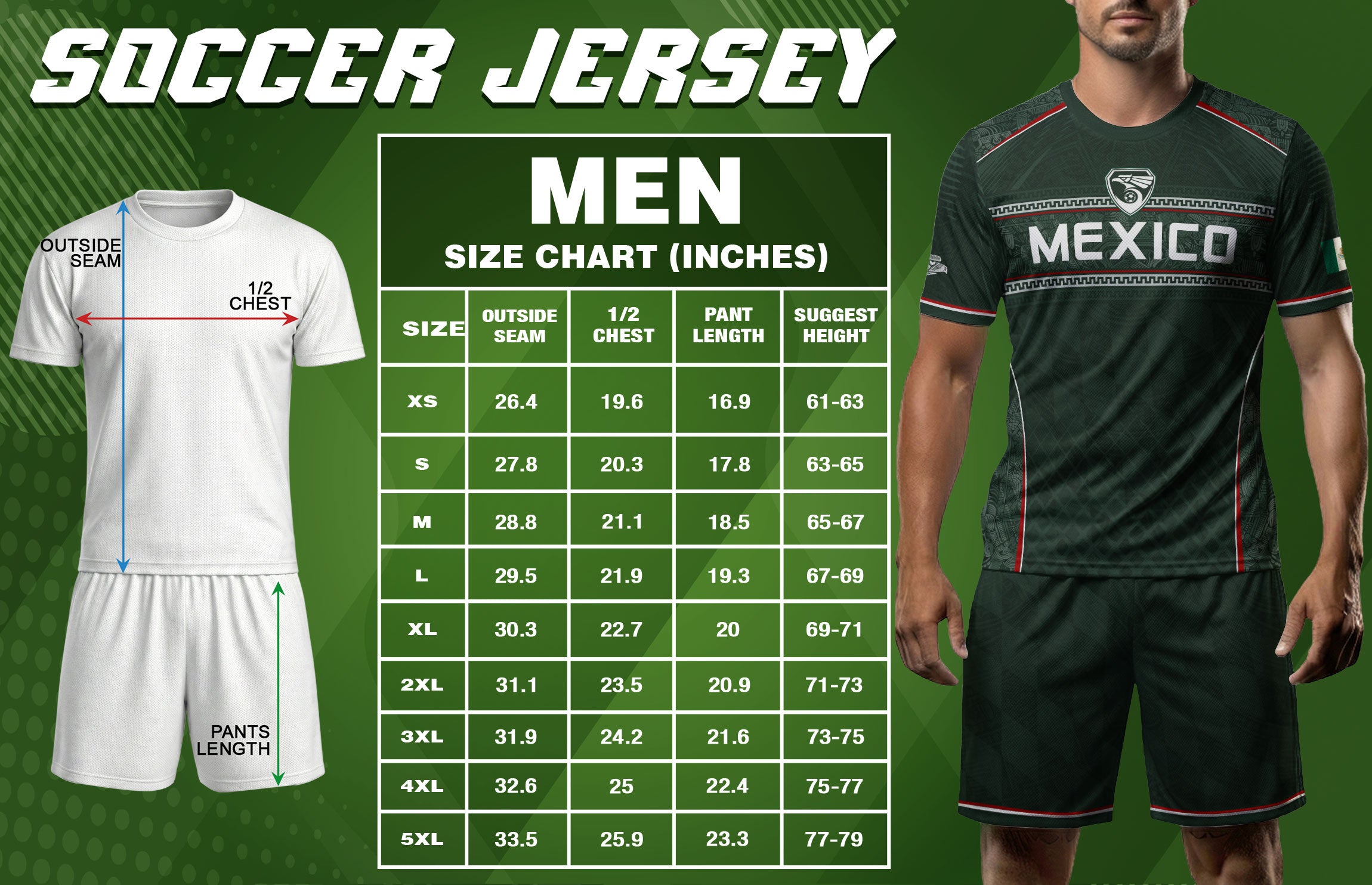 Camiseta de fútbol premium con emblema de águila azteca verde y dorado de México