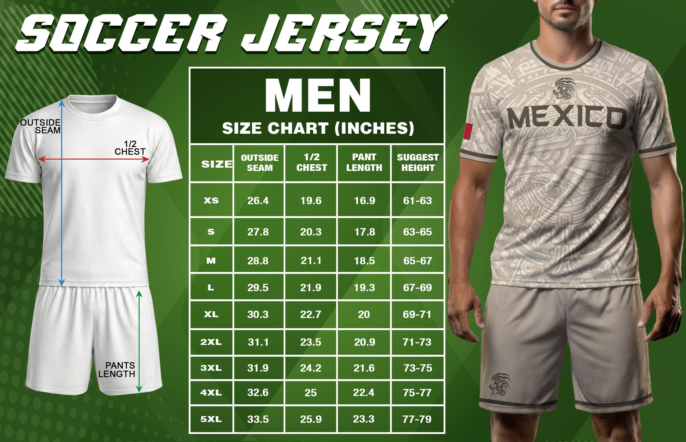 Mexico Soccer Jersey Beige Aztec Eagle - Modern Heritage Football Fan Tee