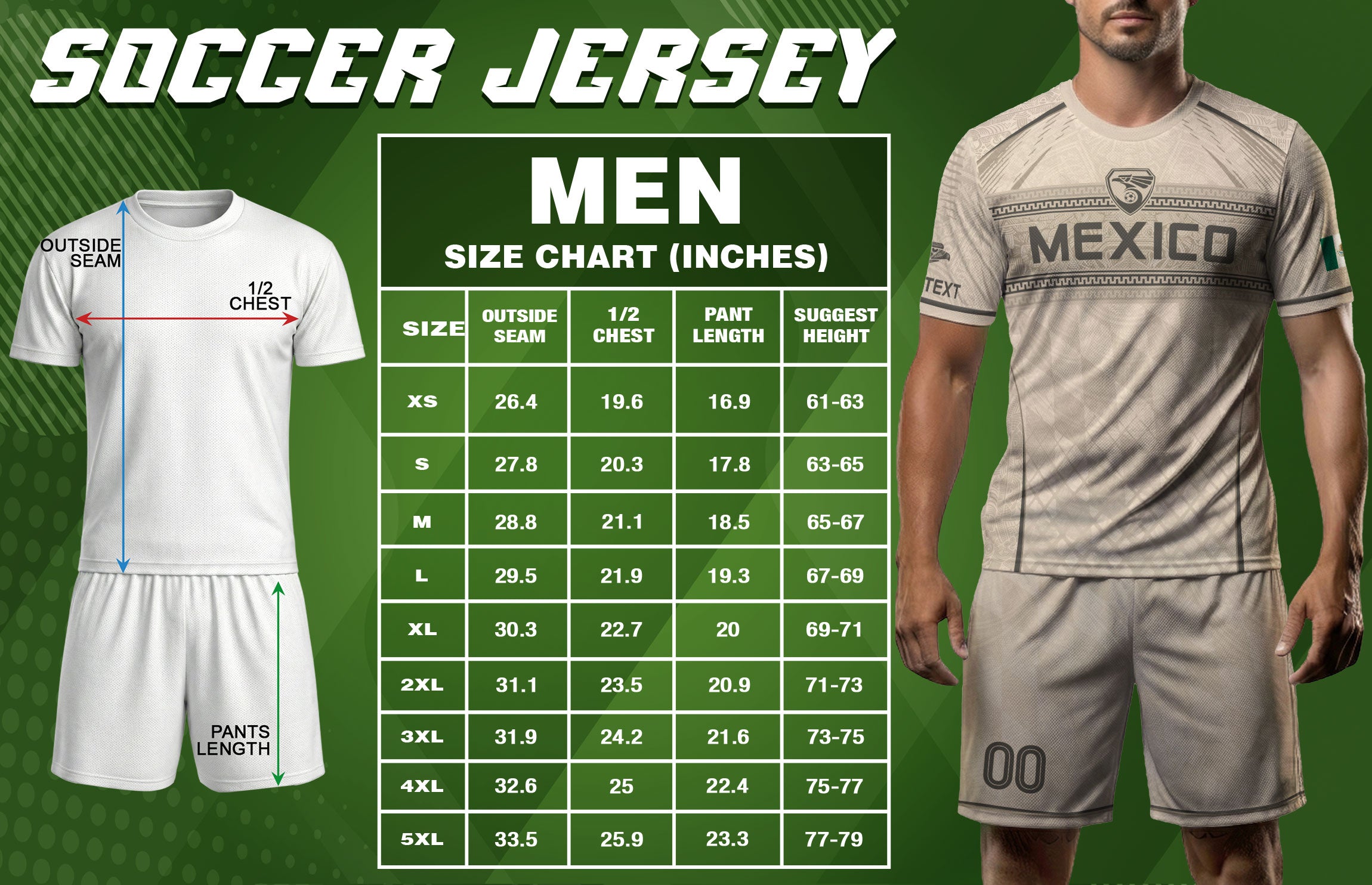 Camiseta de fútbol premium con emblema de águila azteca verde y dorado de México
