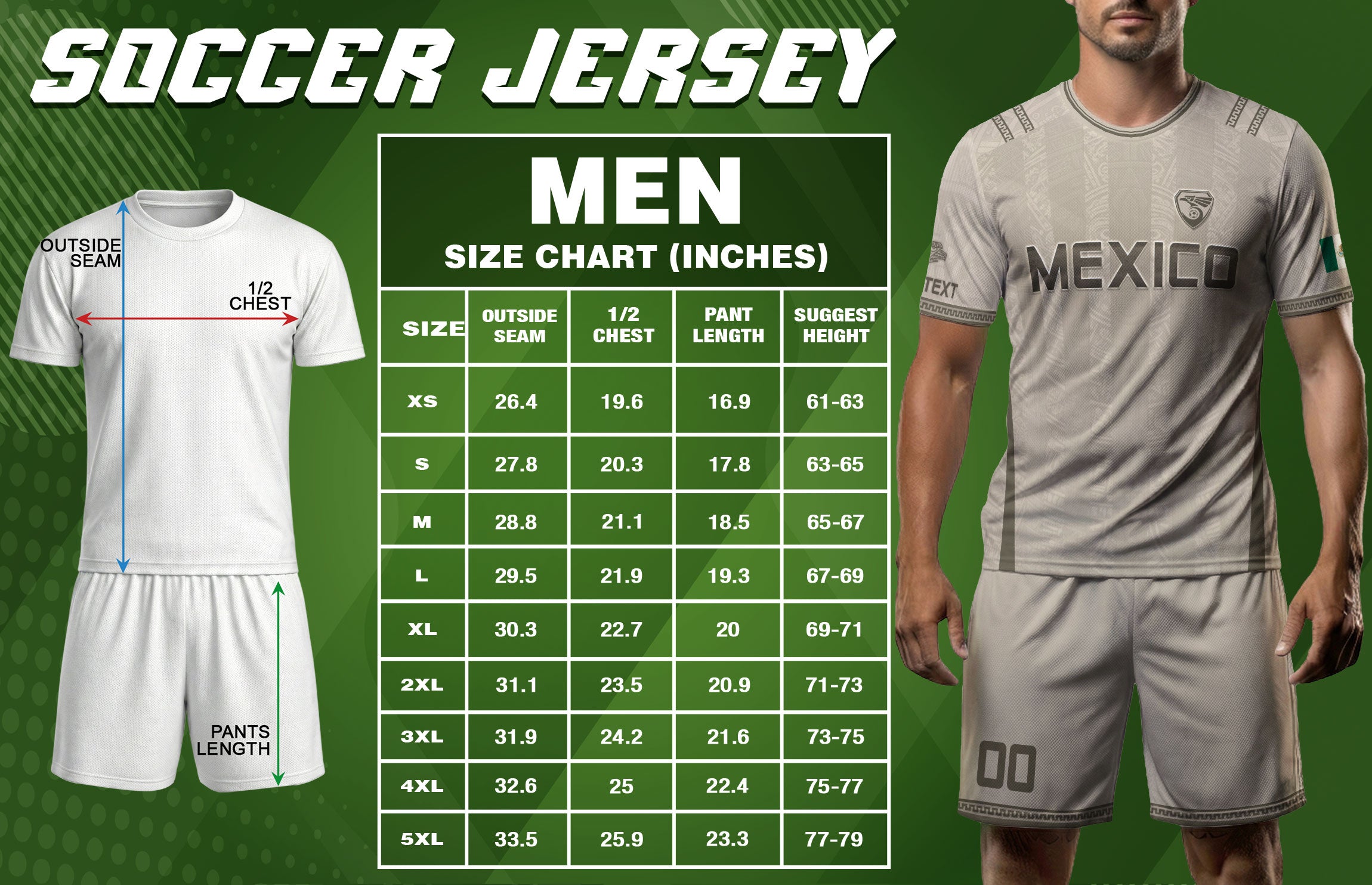 Camiseta de fútbol premium con emblema de águila azteca verde y dorado de México