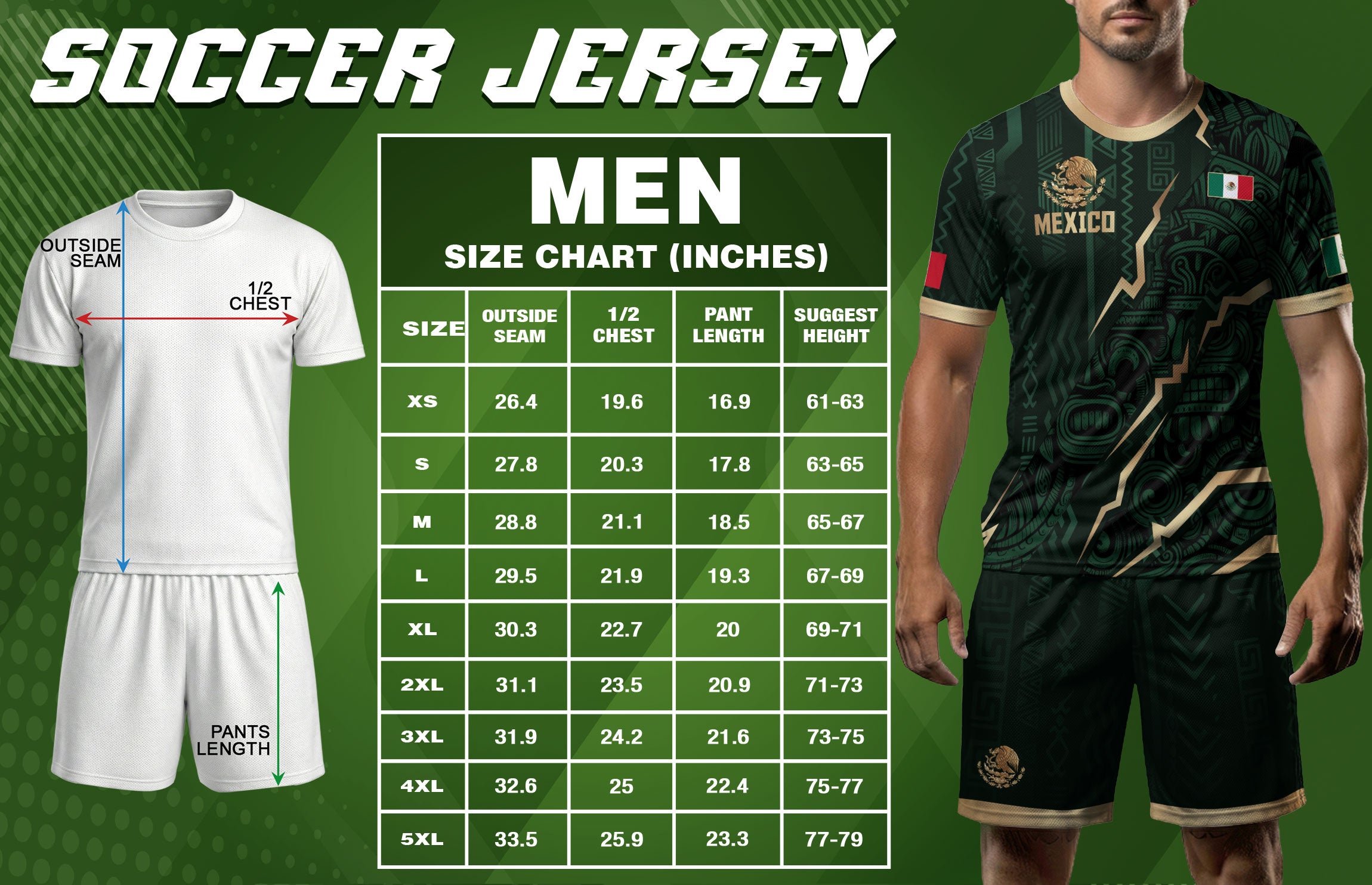 Camiseta de fútbol de la herencia del guerrero azteca del águila dorada negra de México