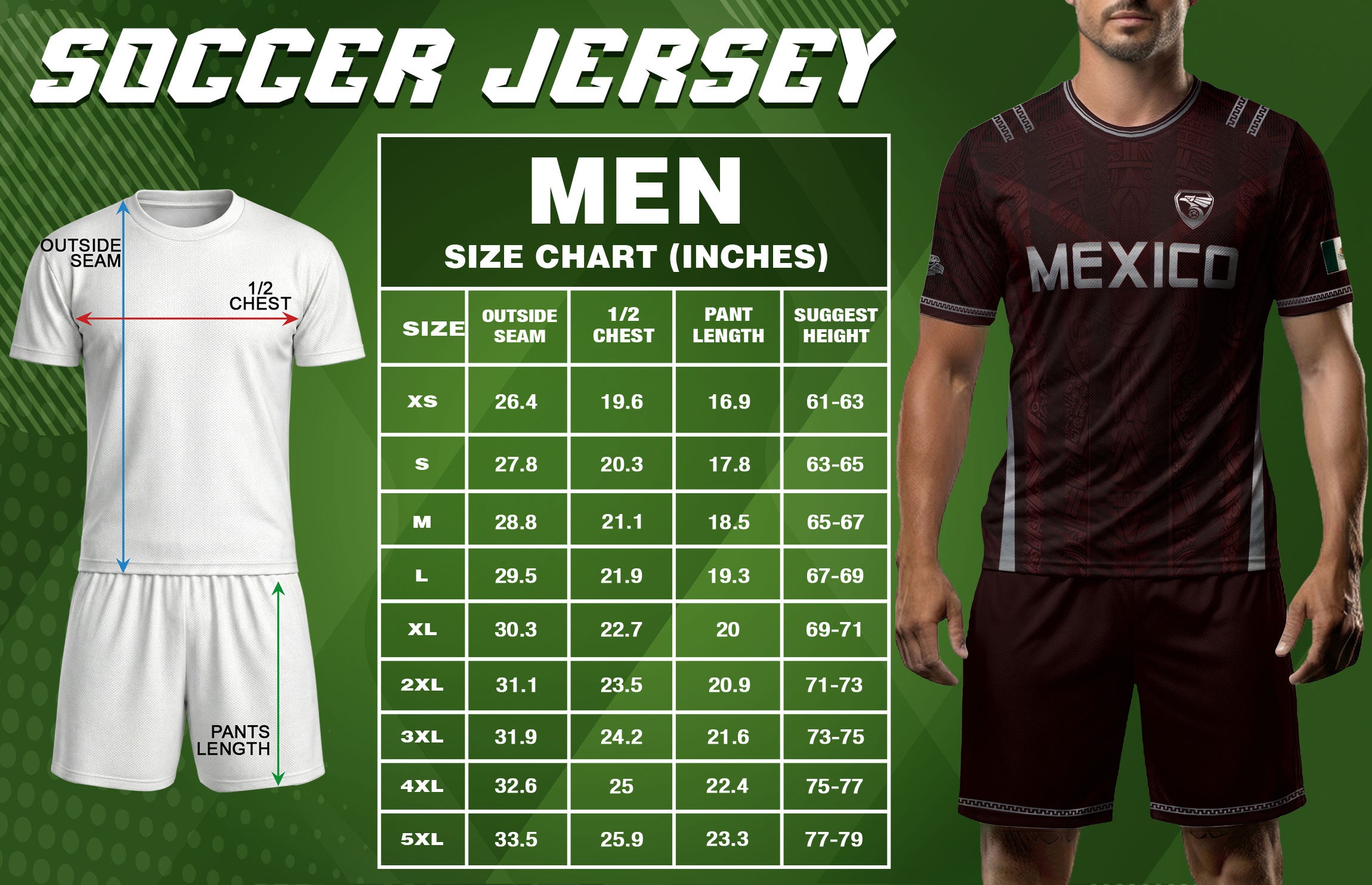 Camiseta de fútbol premium con emblema de águila azteca verde y dorado de México