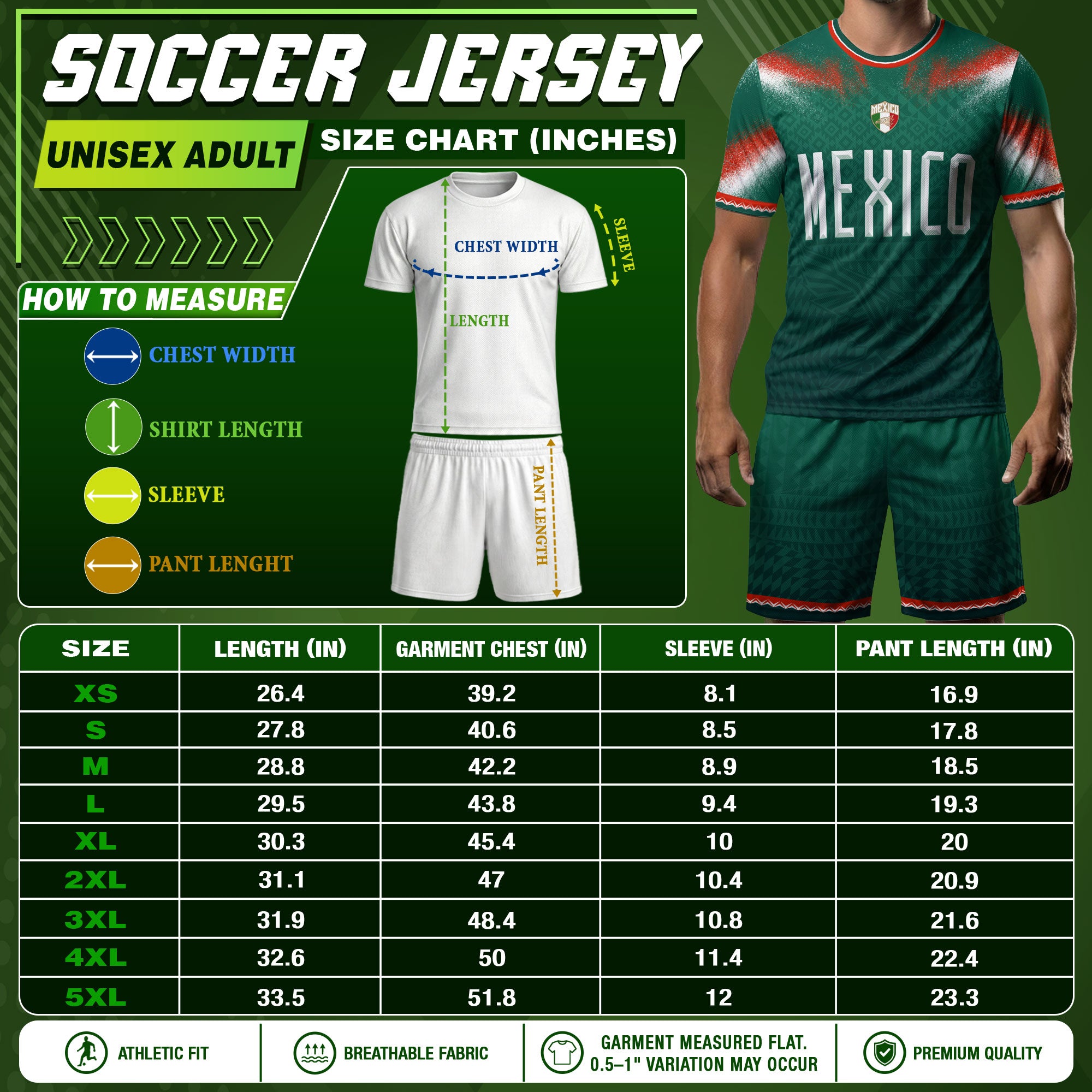 Camiseta de fútbol premium con emblema de águila azteca verde y dorado de México