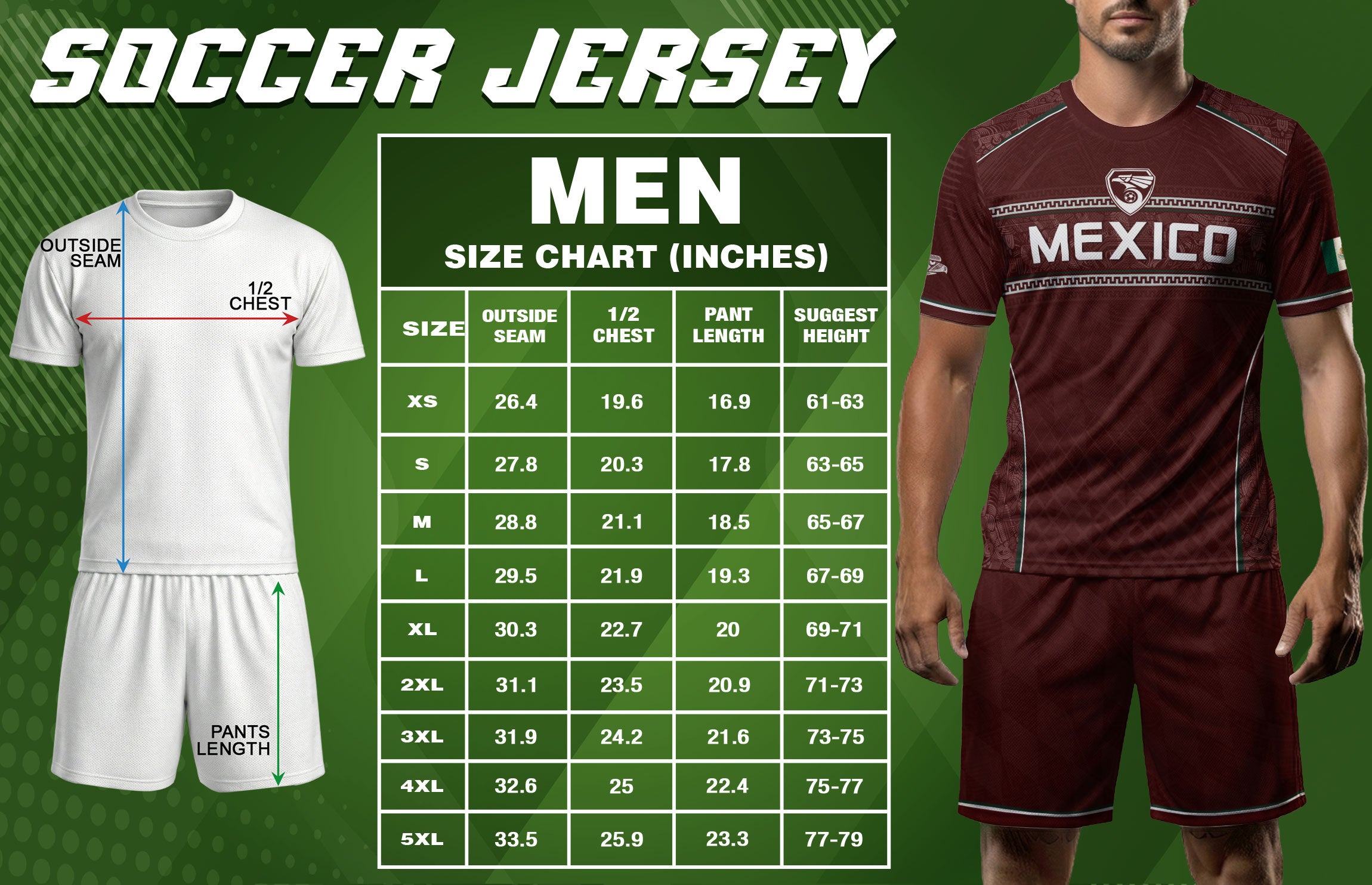 Camiseta de fútbol premium con emblema de águila azteca verde y dorado de México