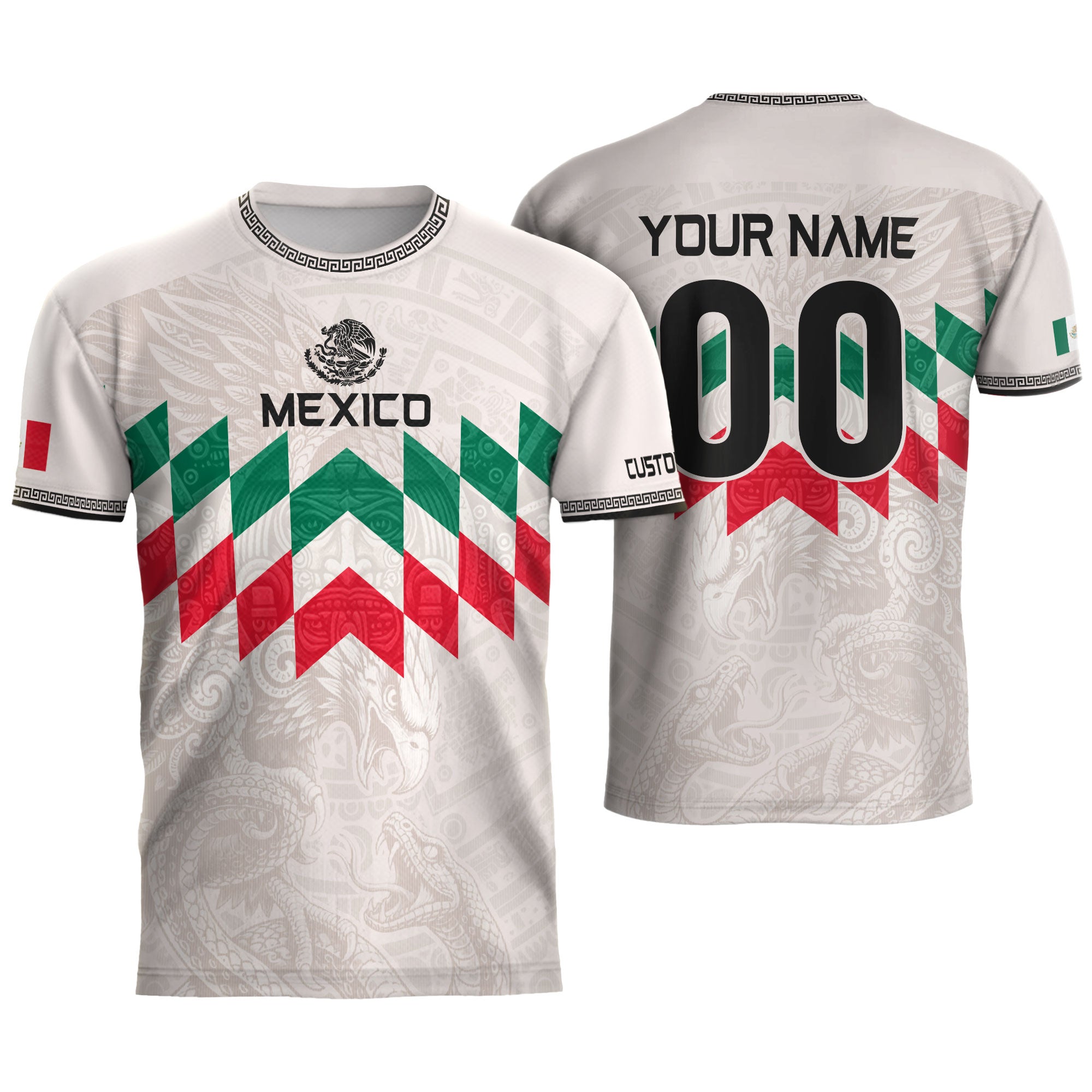 Custom Mexico Soccer Jersey Men Women White Mexican Football Jersey Playera De Mexico Jersey De Mexico