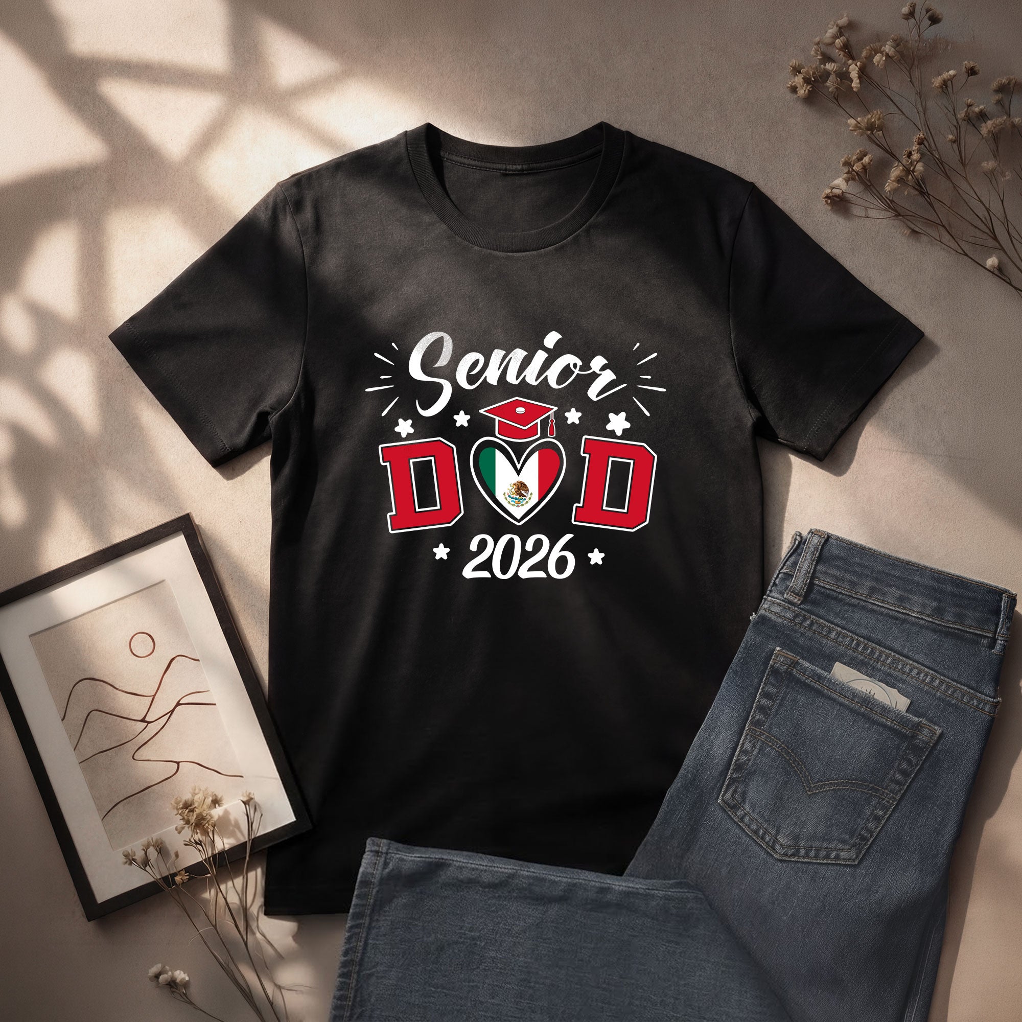 Senior Family 2026 Mexico Flag Heart Shirt - Proud Mexican Graduate T-Shirt..