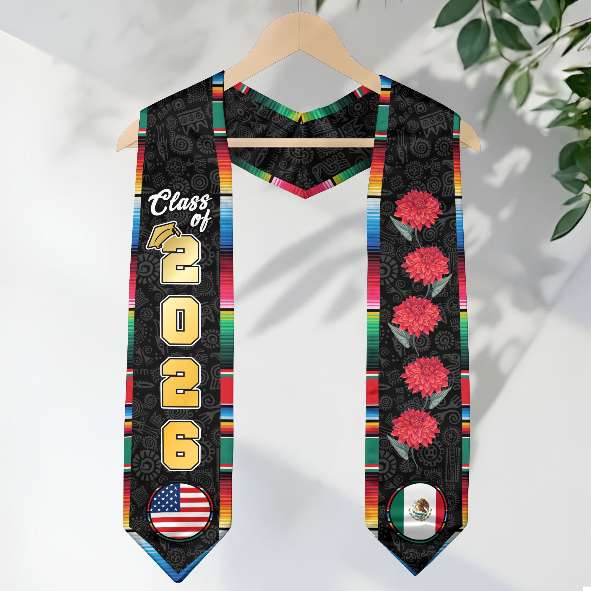 Mexico Mexican Graduation Stole 2026, Sash for Senior Graduate
