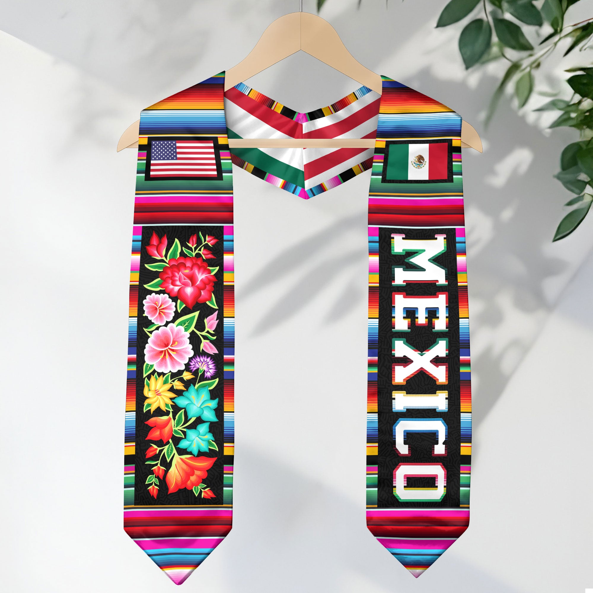 Mexican Class of 2026 Sash, Mexico Graduation Stole for Ceremony, Senior 2026