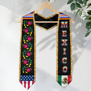 Mexican Sash for Graduation 2026, Mexico Stole for Senior Ceremony, Class of 2026