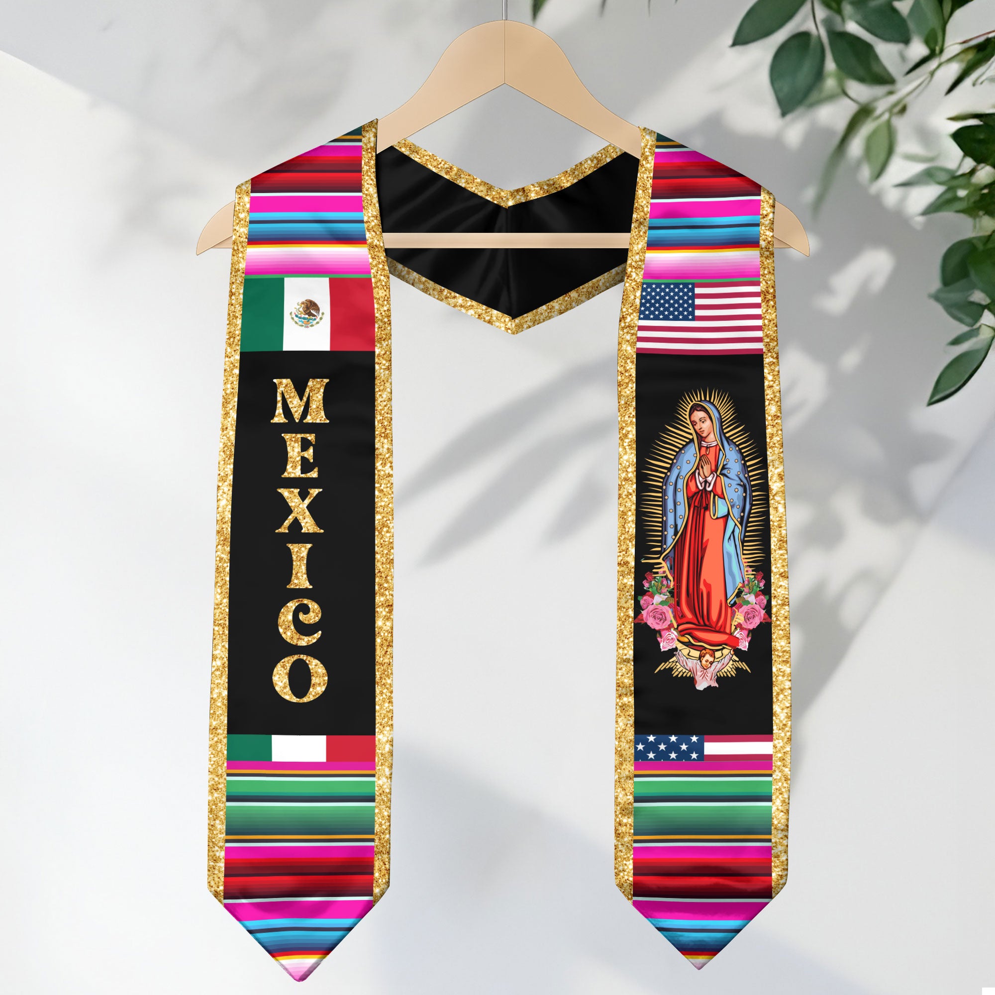 Stole Mexico 2026, Mexican Graduation Sash Premium Quality