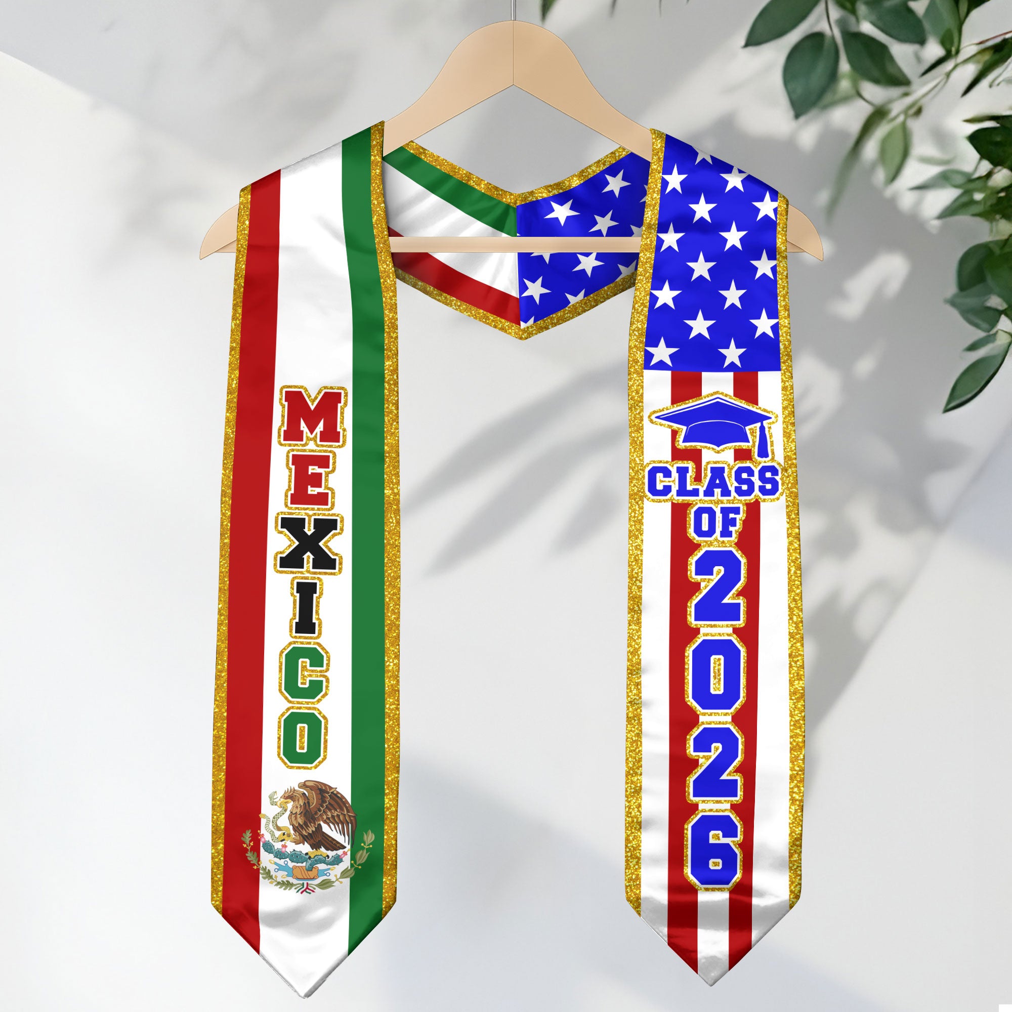 Mexico Mexican Stole 2026, Class of 2026 Graduation Sash