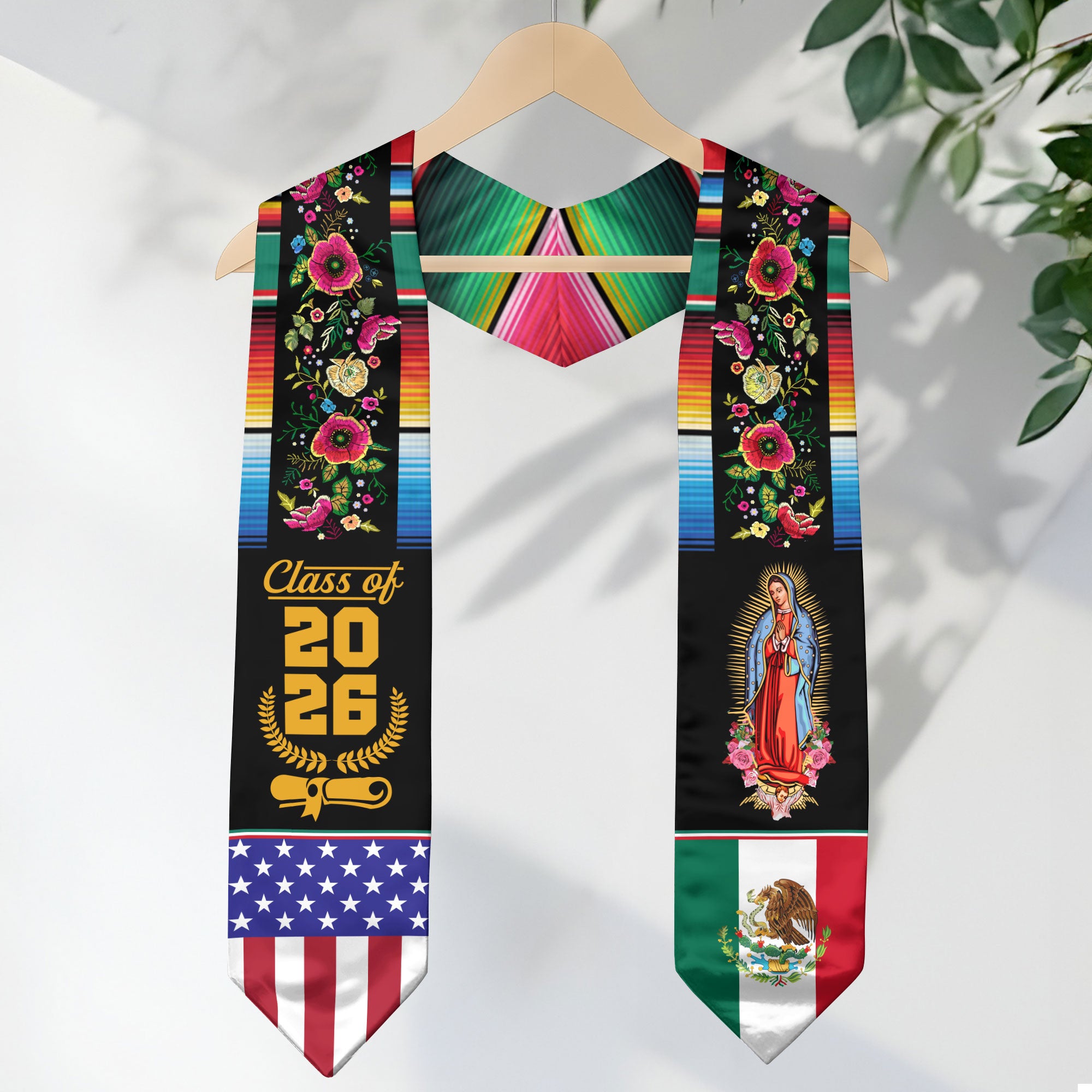 Mexican Graduation Stole Mexico 2026, Cultural Sash for Students