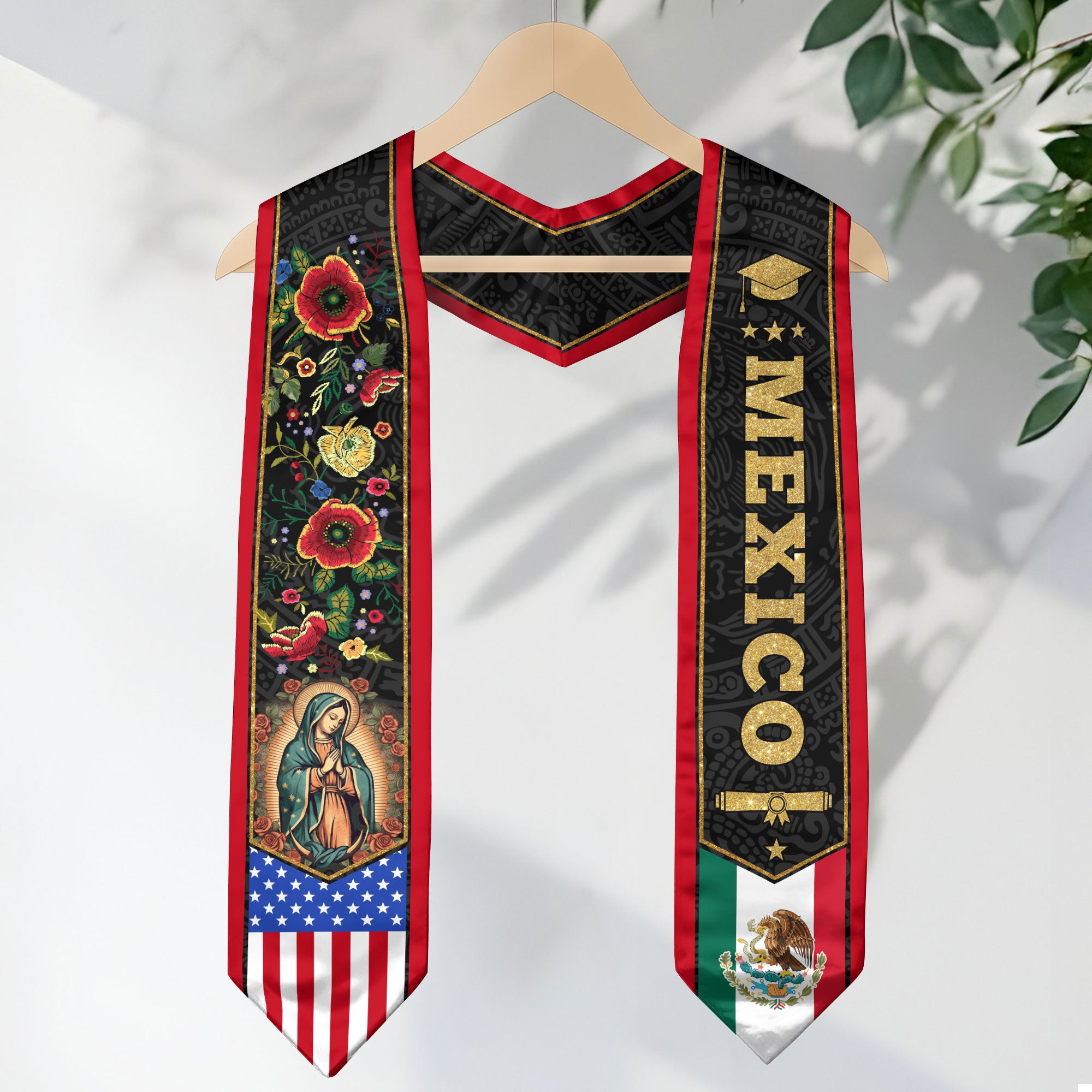 Mexico Stole Graduation 2026, Mexican Sash for Proud Graduate