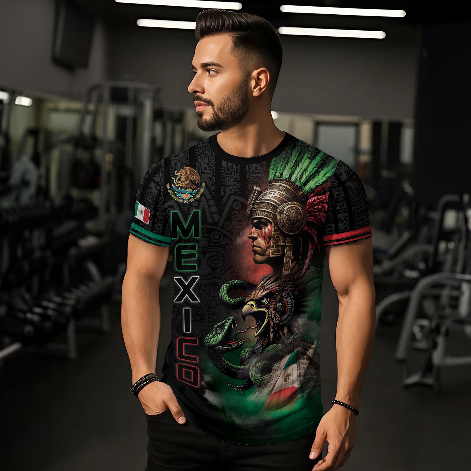 Mexico Aztec Warrior Eagle Heritage Spirit Pride Legacy Culture Shirt