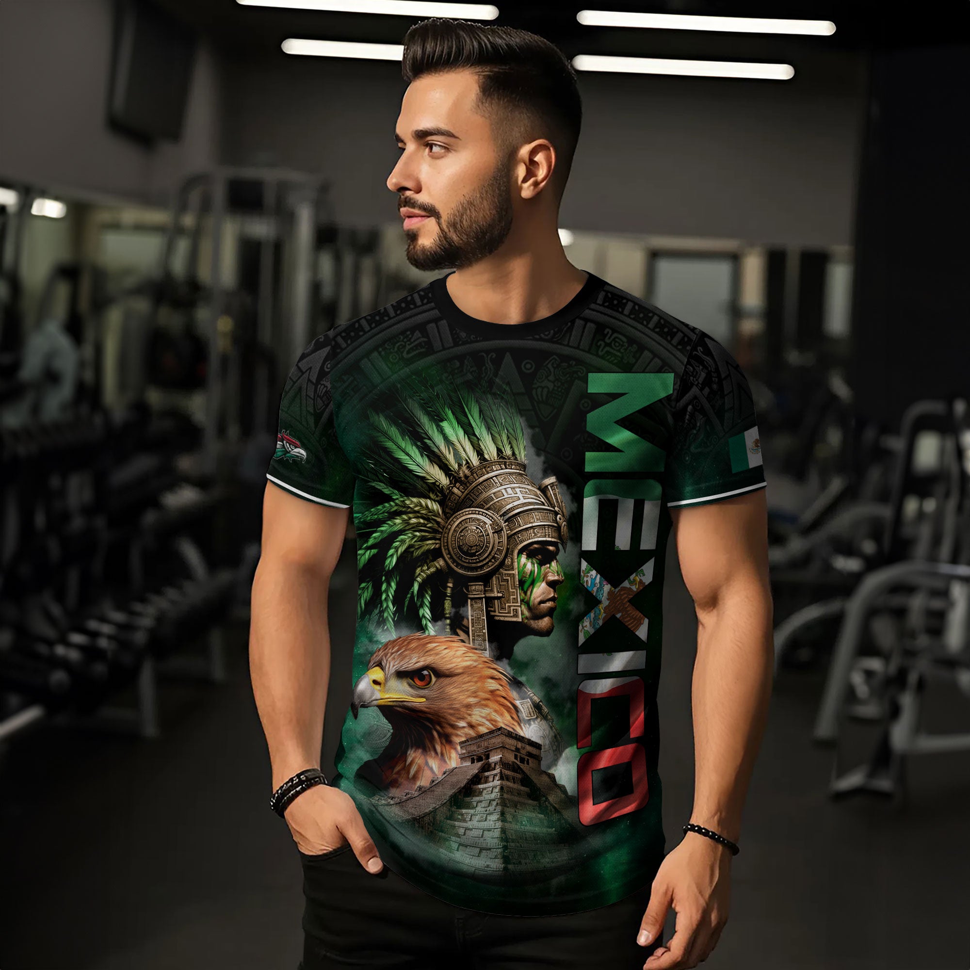 Mexico Aztec Warrior Eagle Heritage Pride Spirit Legacy Culture Shirt