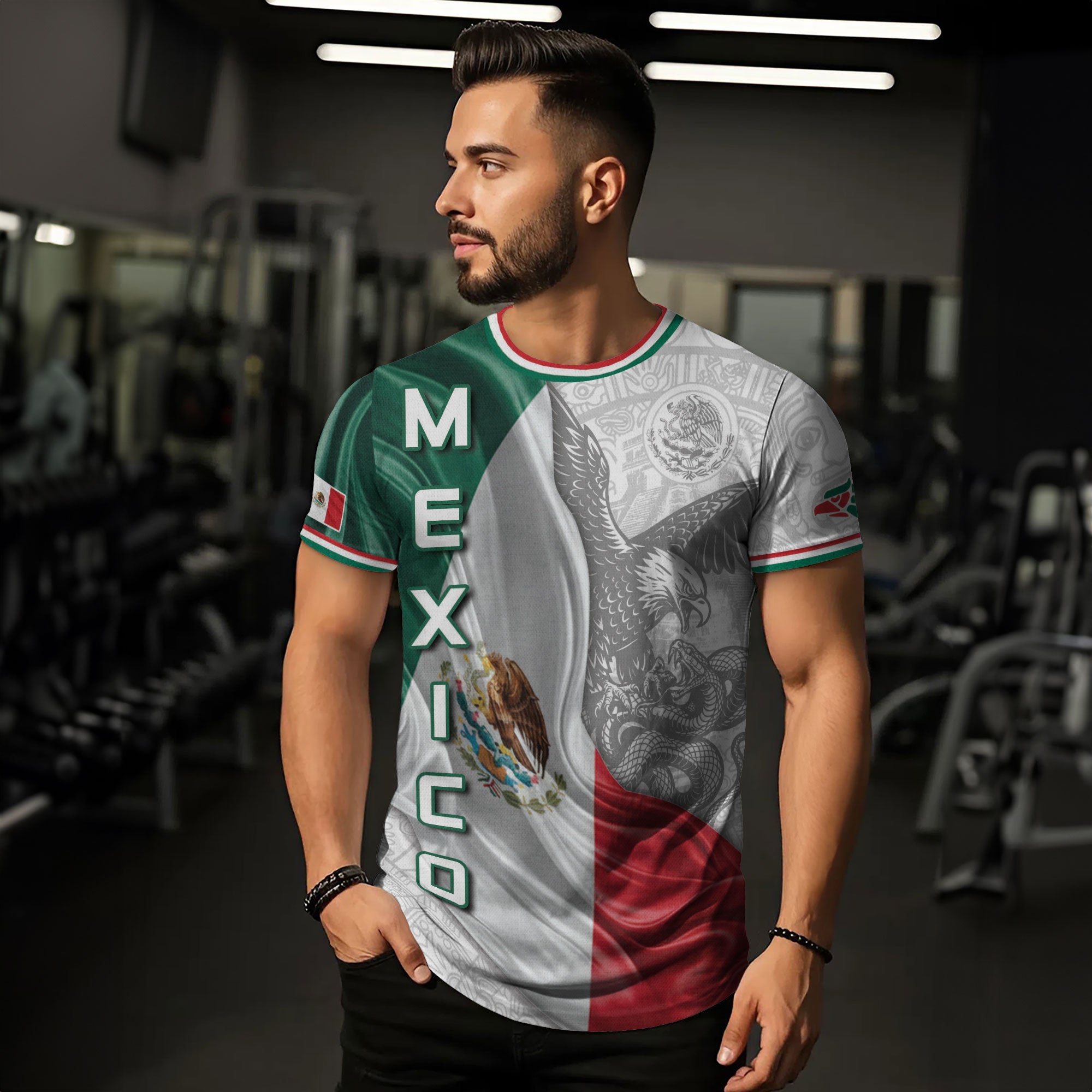 Mexico Flag Eagle Serpent Aztec Heritage National Pride Identity Shirt