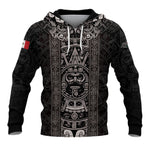 Mexico Aztec Sunstone Calendar Ancient Symbol Heritage Warrior Pride Hoodie