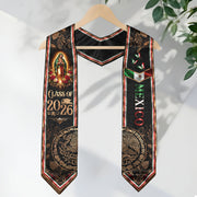 Class of 2026 Graduation Stole Mexico Guadalupe Premium Elegant Hispanic Sash Gift