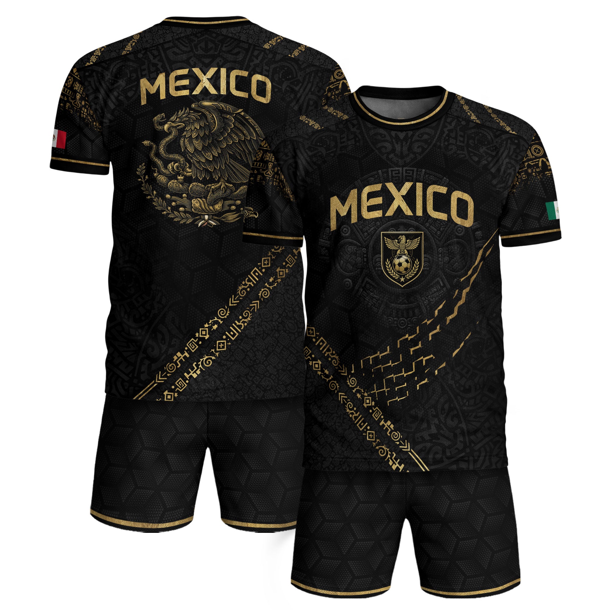 Mexico Cultural Pride Soccer Jersey Black Gold, Legacy Beyond the Game