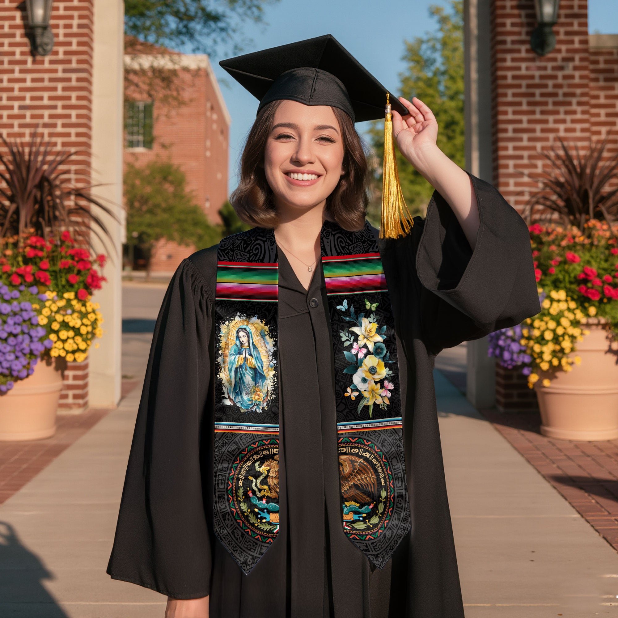 Mexico Mexican Graduate Stole 2026, Graduation Sash Elegant
