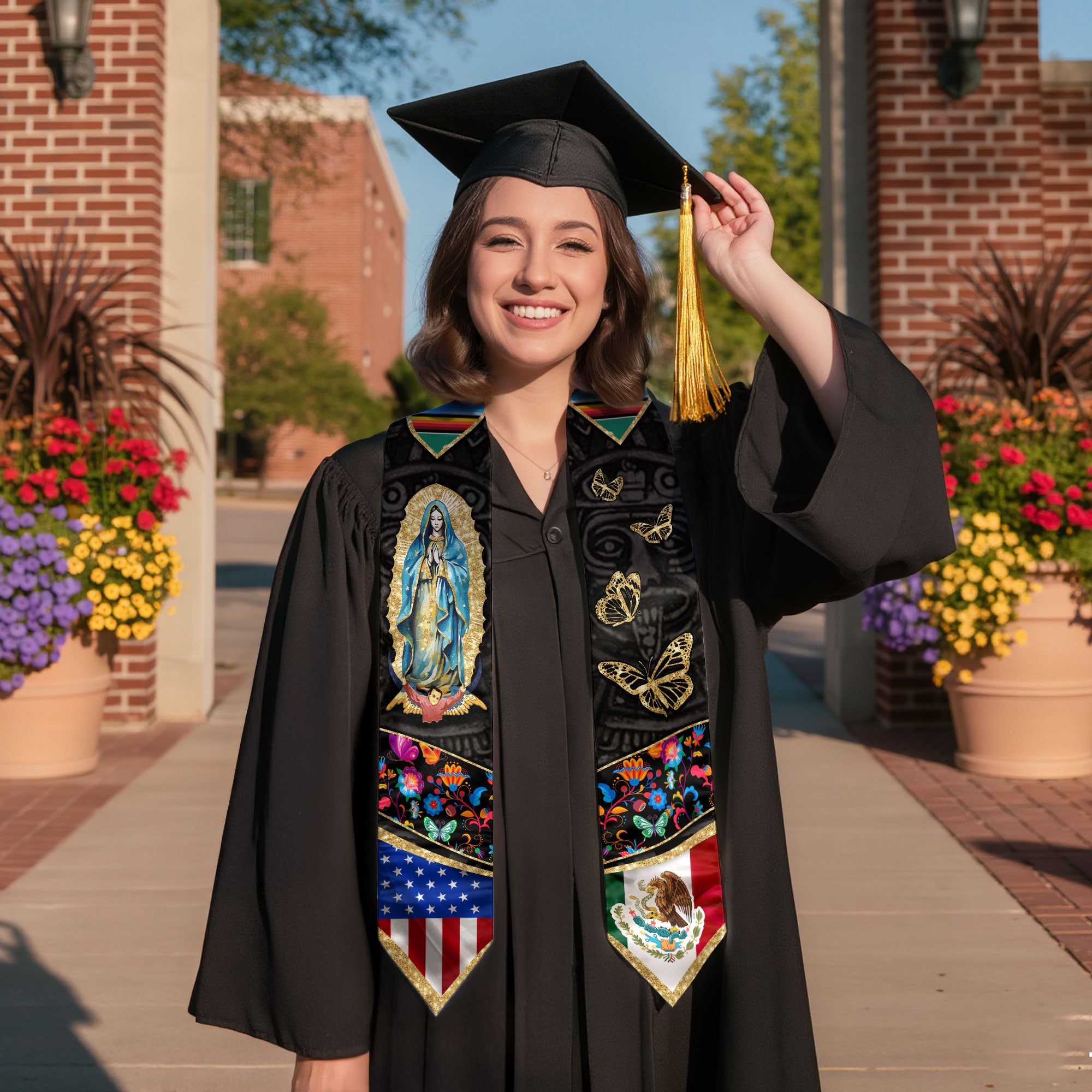 Mexico Mexican Graduation Sash 2026, Stole for Graduate Day