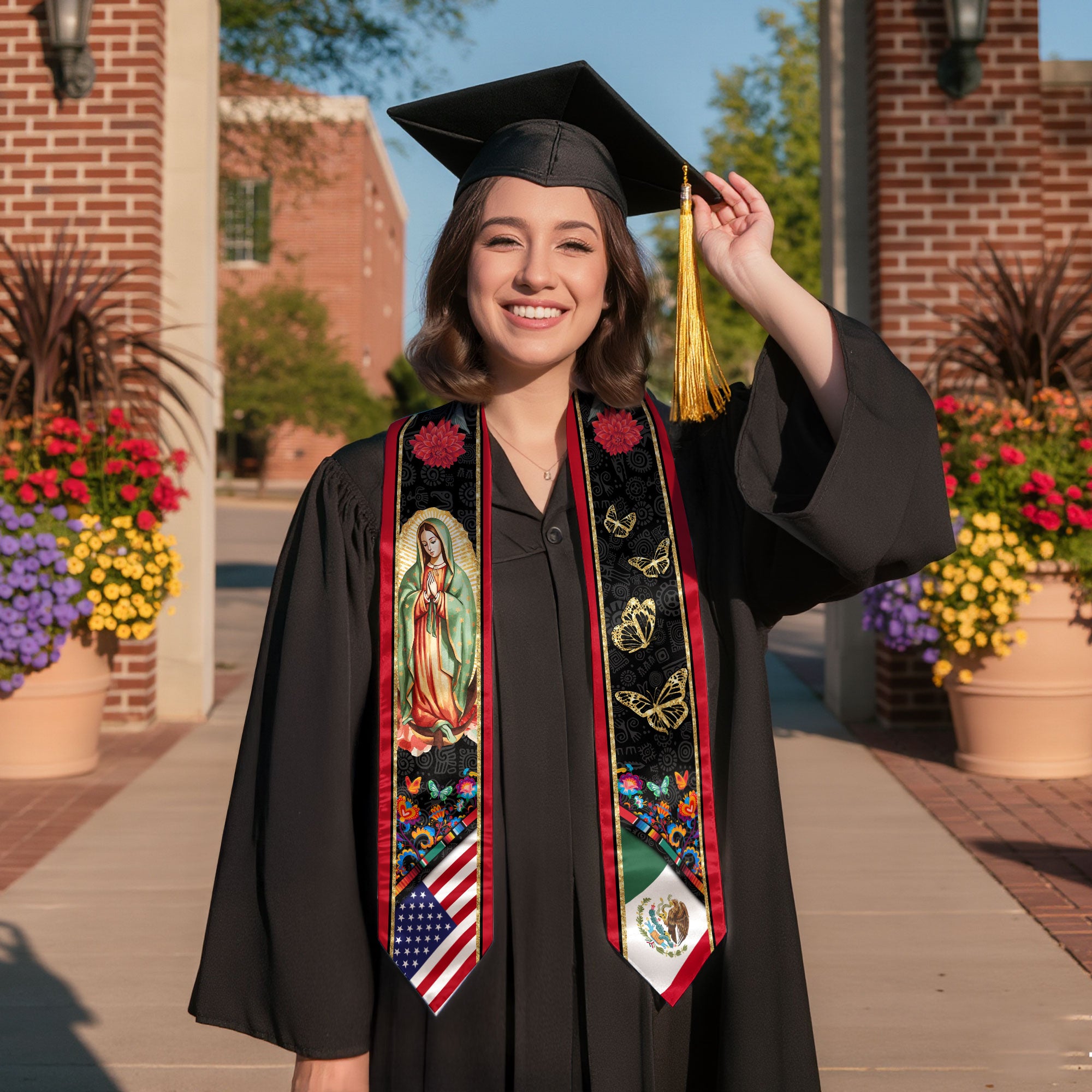 Mexican Graduate Stole Mexico 2026, Graduation Sash for Ceremony