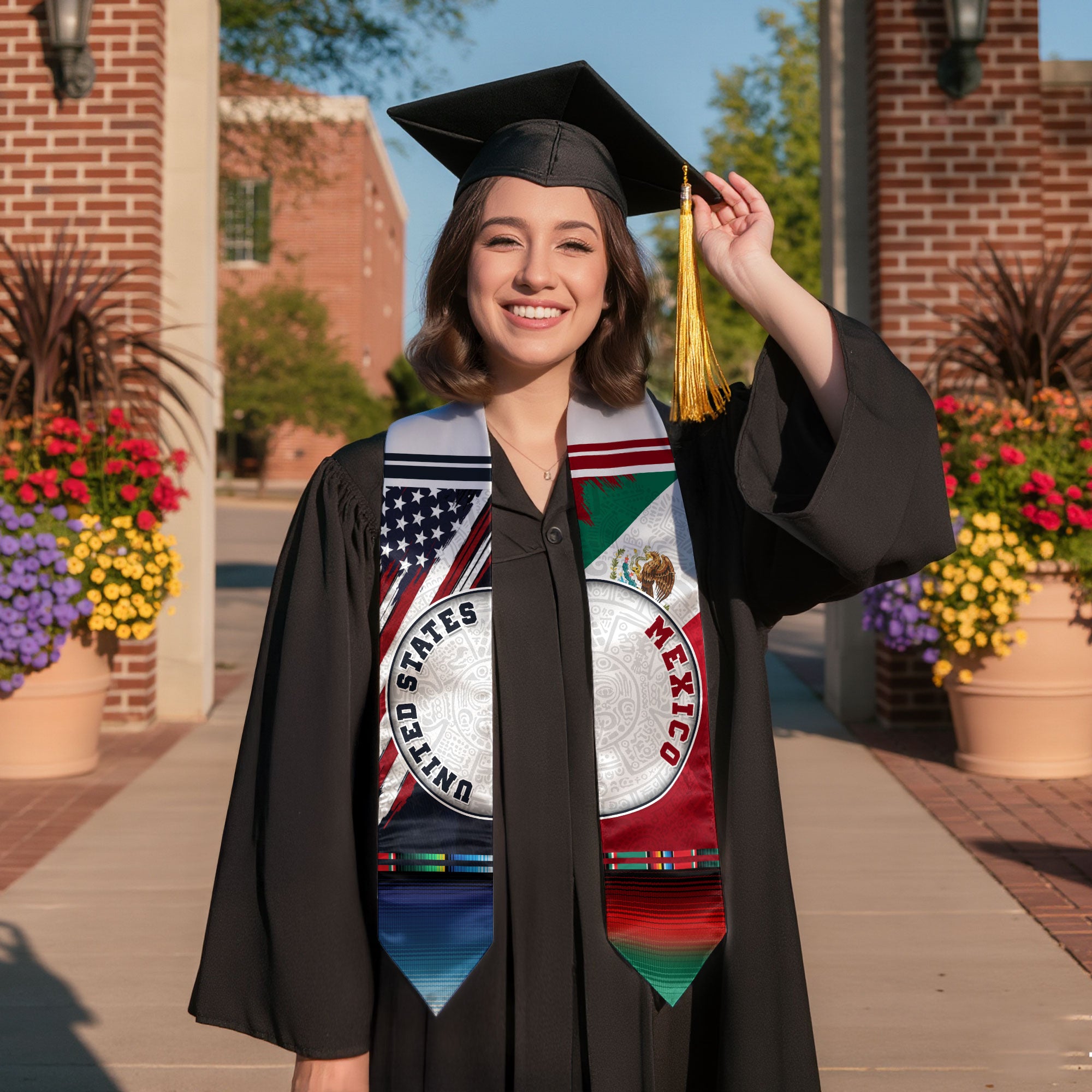 Graduation Sash Mexican Mexico 2026, Stole for Class Graduate
