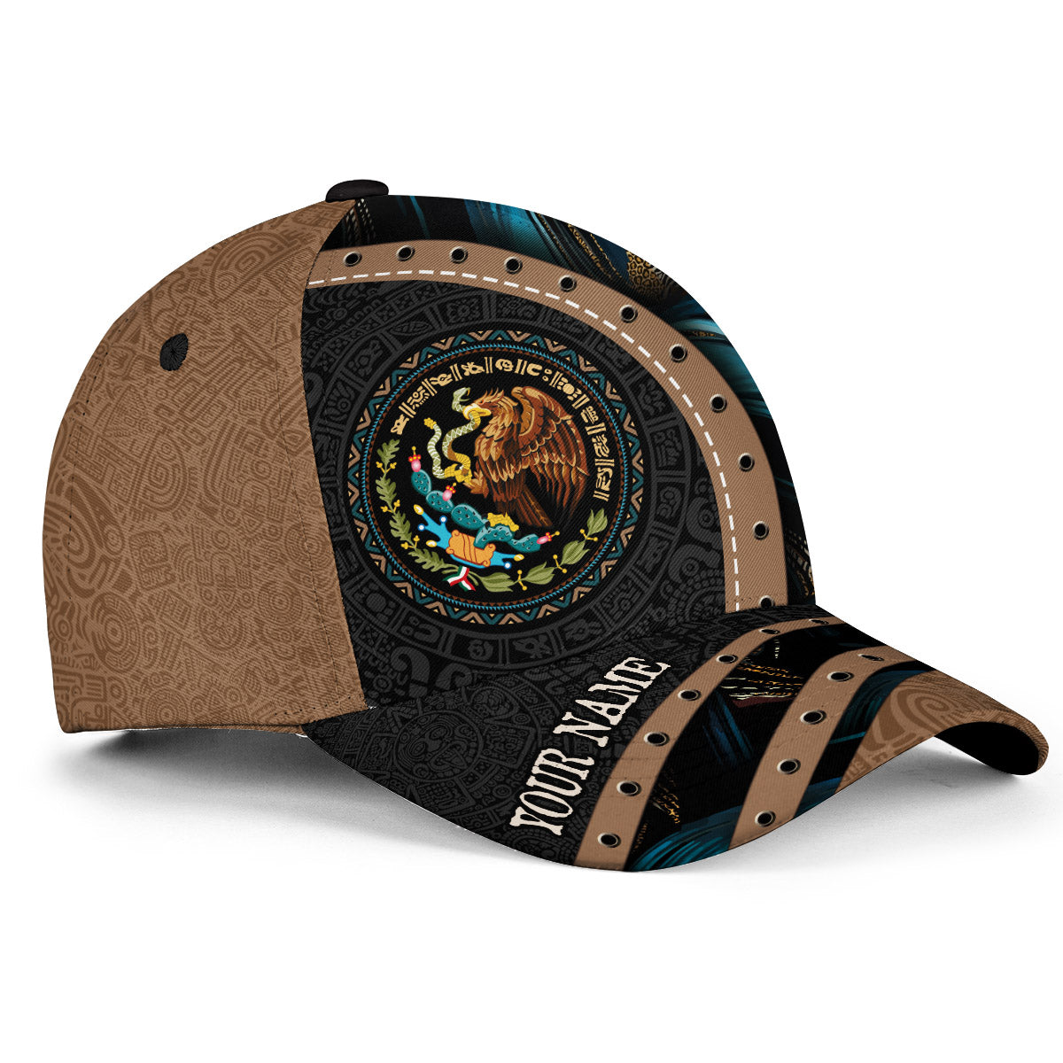 Custom Mexico Guadalupe Virgin Mary Eagle Aztec Heritage Faith Pride Hat