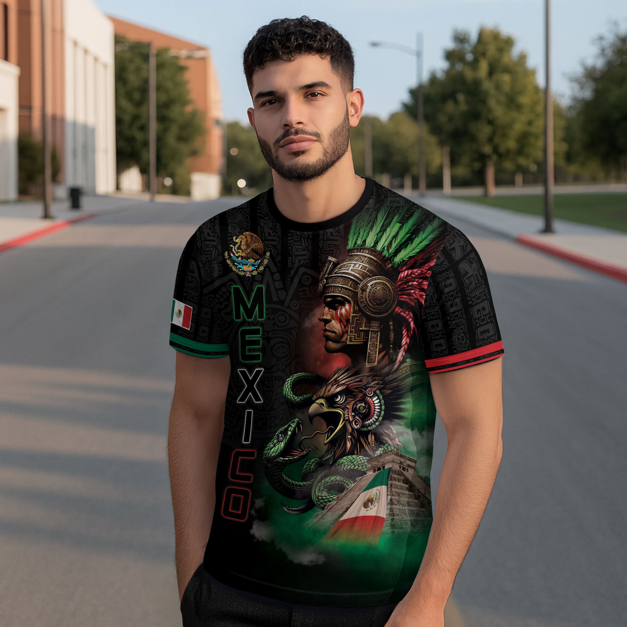 Mexico Aztec Warrior Eagle Heritage Spirit Pride Legacy Culture Shirt