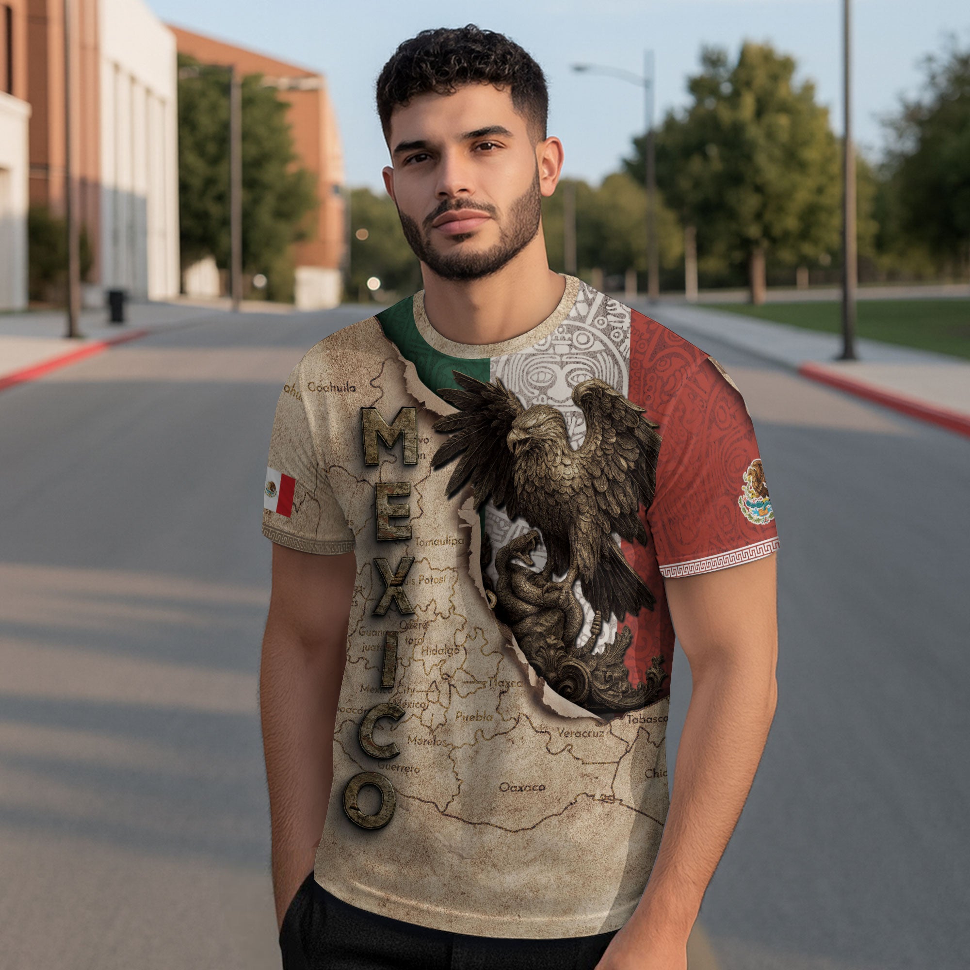 Mexico Flag Eagle Spirit Of The Nation Heritage Pride Shirt