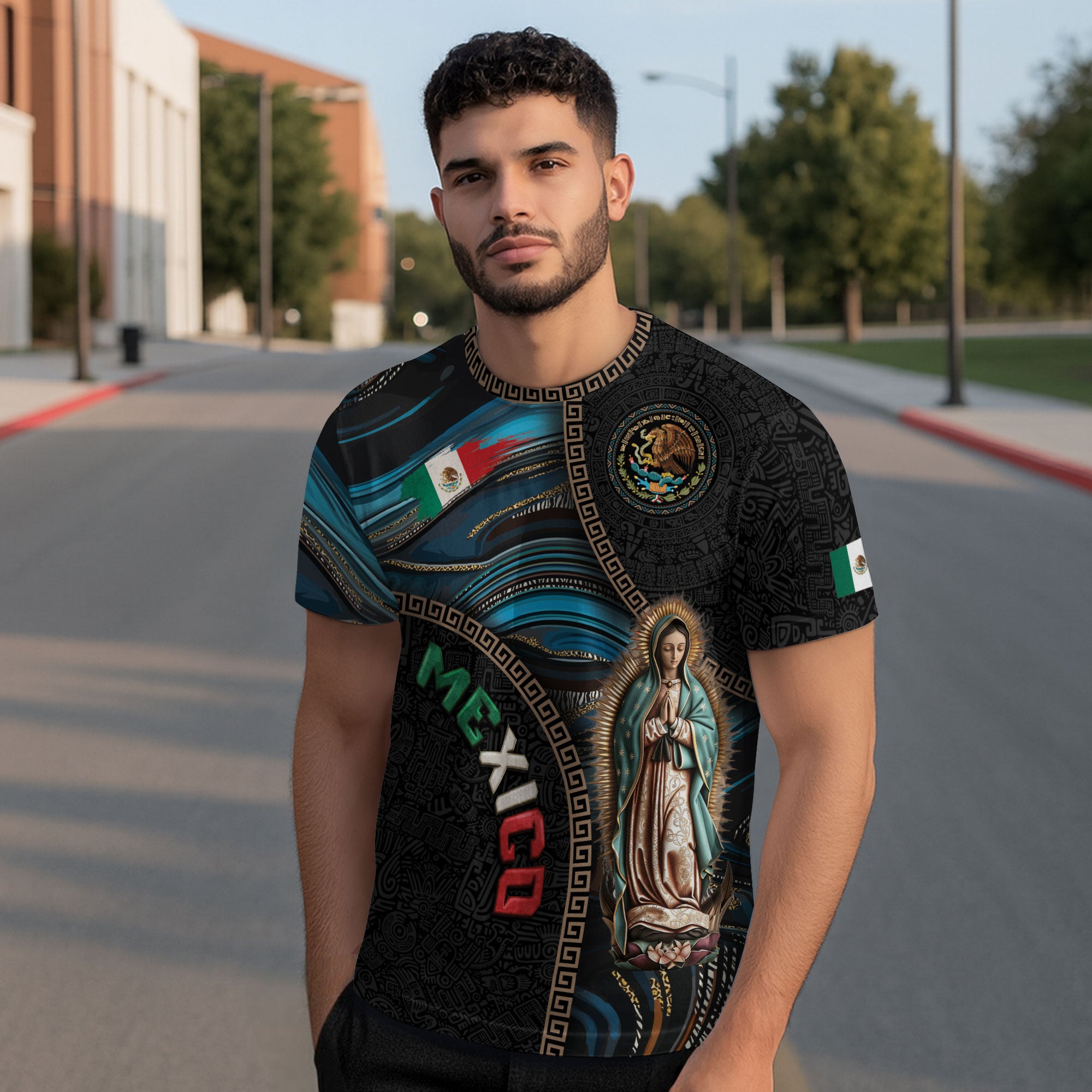 Mexico Guadalupe Aztec Heritage Pride Culture Spirit Legacy Shirt