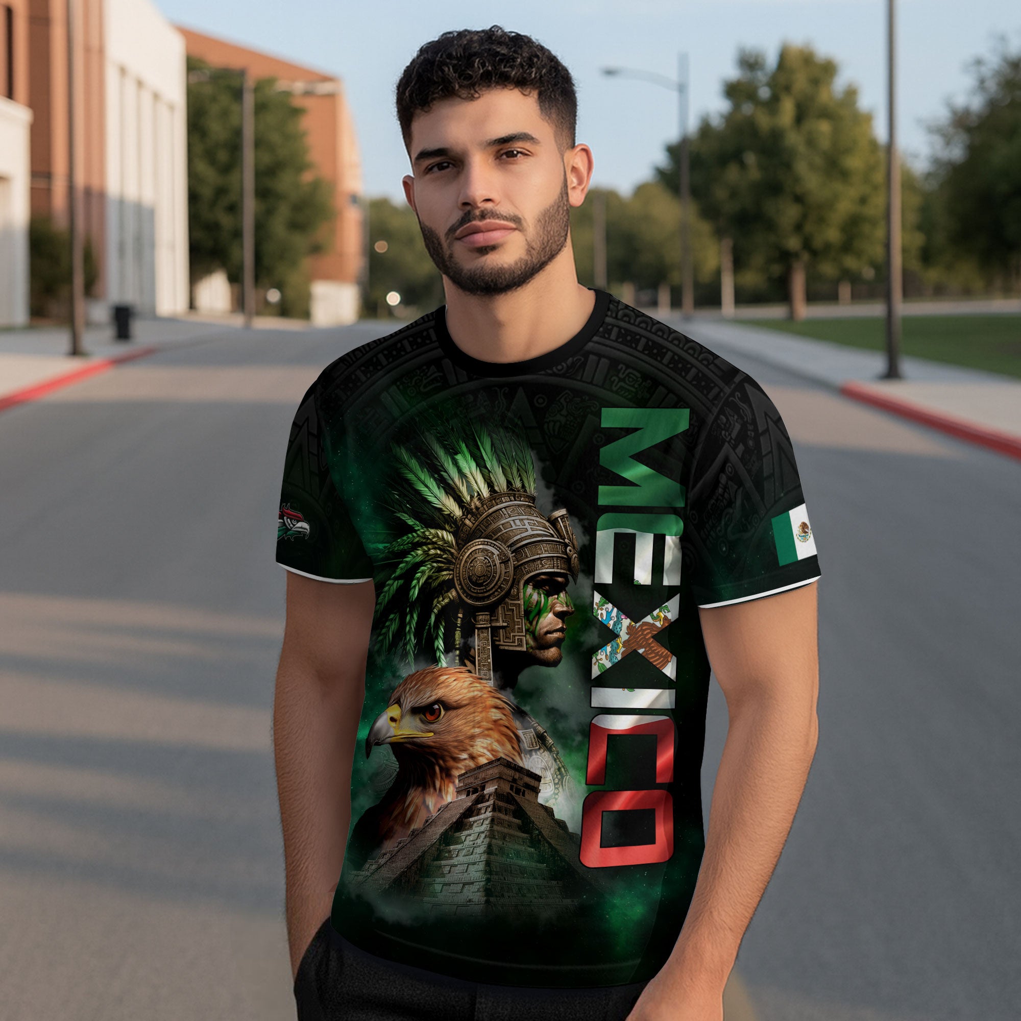 Mexico Aztec Warrior Eagle Heritage Pride Spirit Legacy Culture Shirt