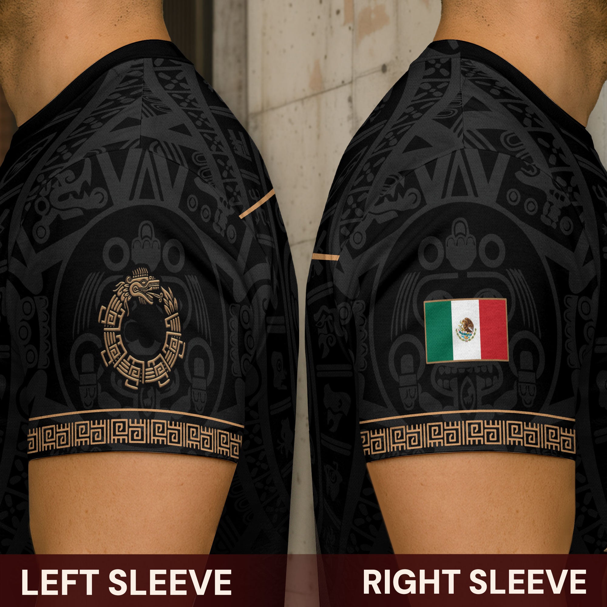 Mexico Aztec Eagle Gold Heritage Warrior Spirit Pride Legacy Shirt