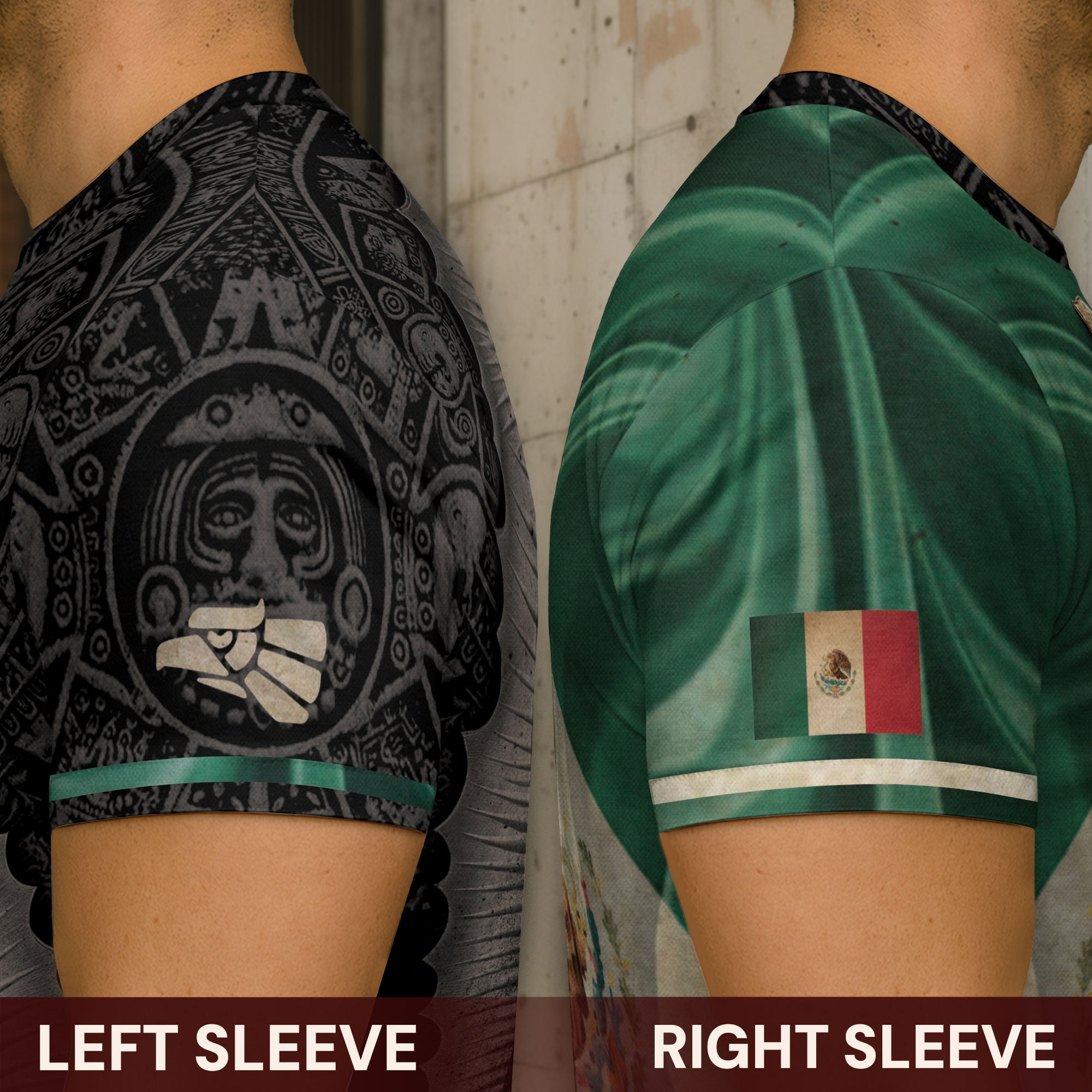 Mexico Flag Guadalupe Aztec Floral Heritage Legacy National Pride Shirt