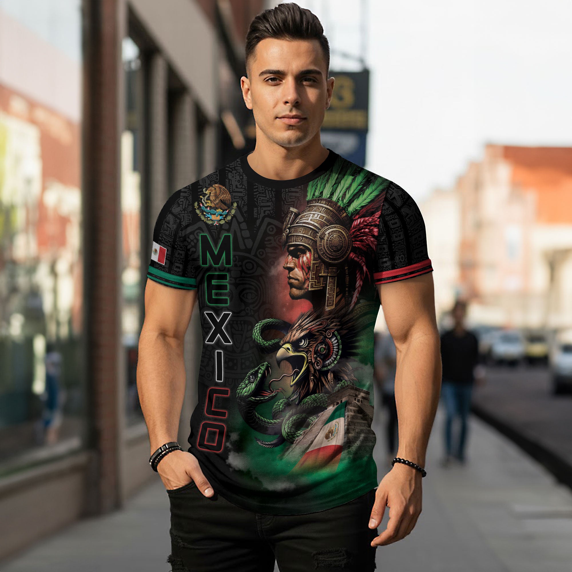 Mexico Aztec Warrior Eagle Heritage Spirit Pride Legacy Culture Shirt