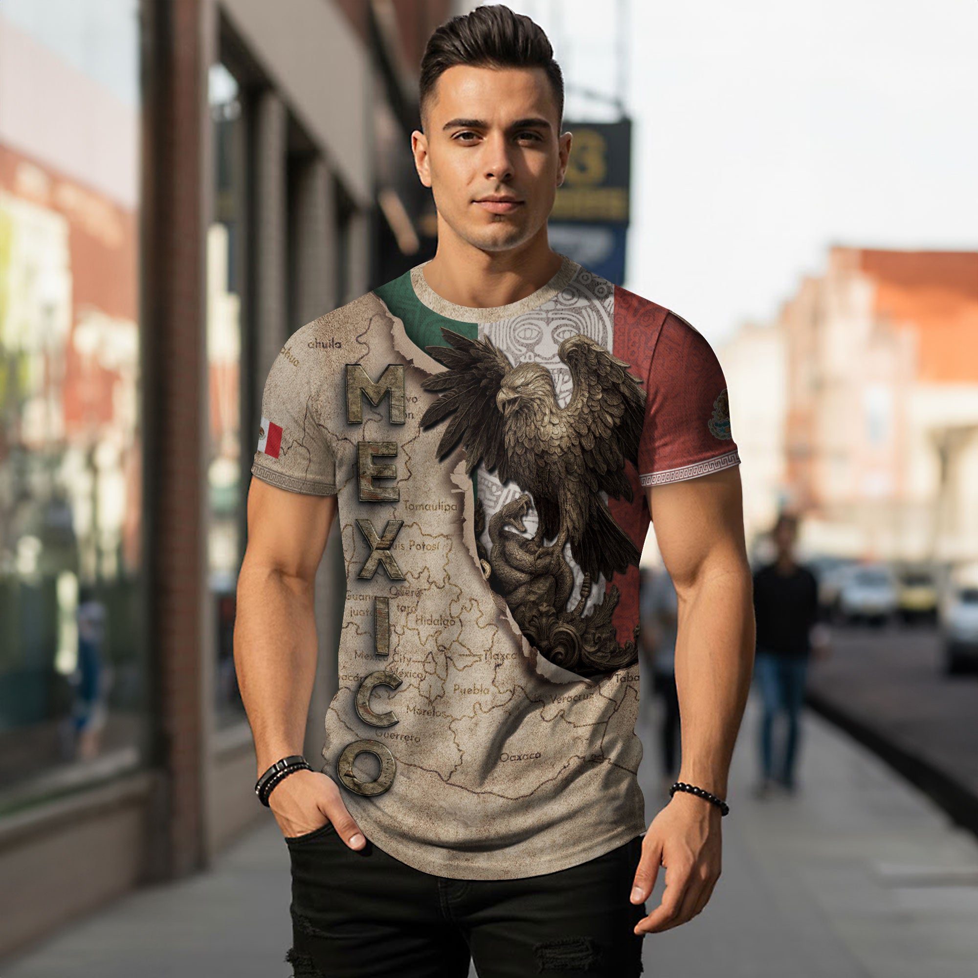 Mexico Flag Eagle Spirit Of The Nation Heritage Pride Shirt