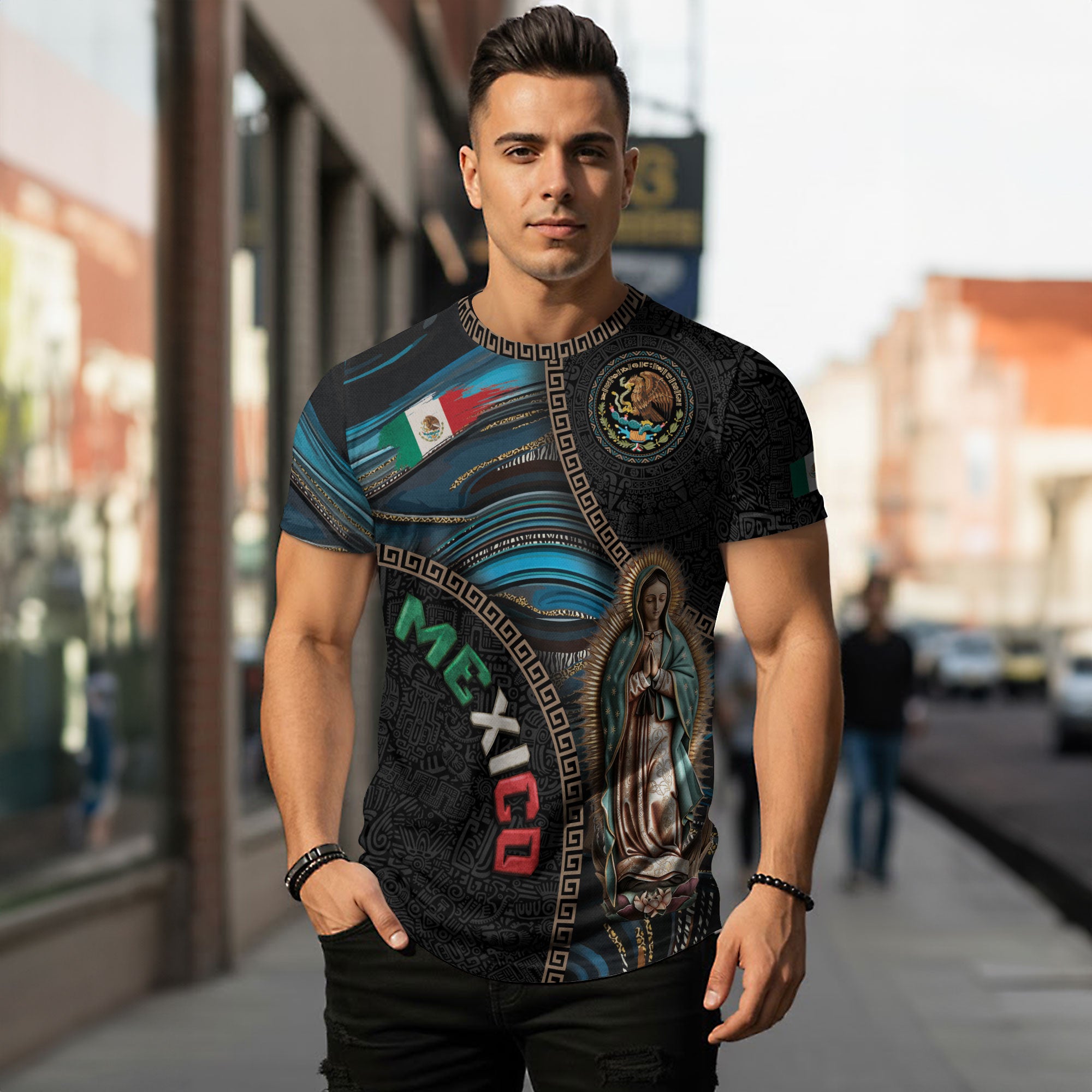 Mexico Guadalupe Aztec Heritage Pride Culture Spirit Legacy Shirt
