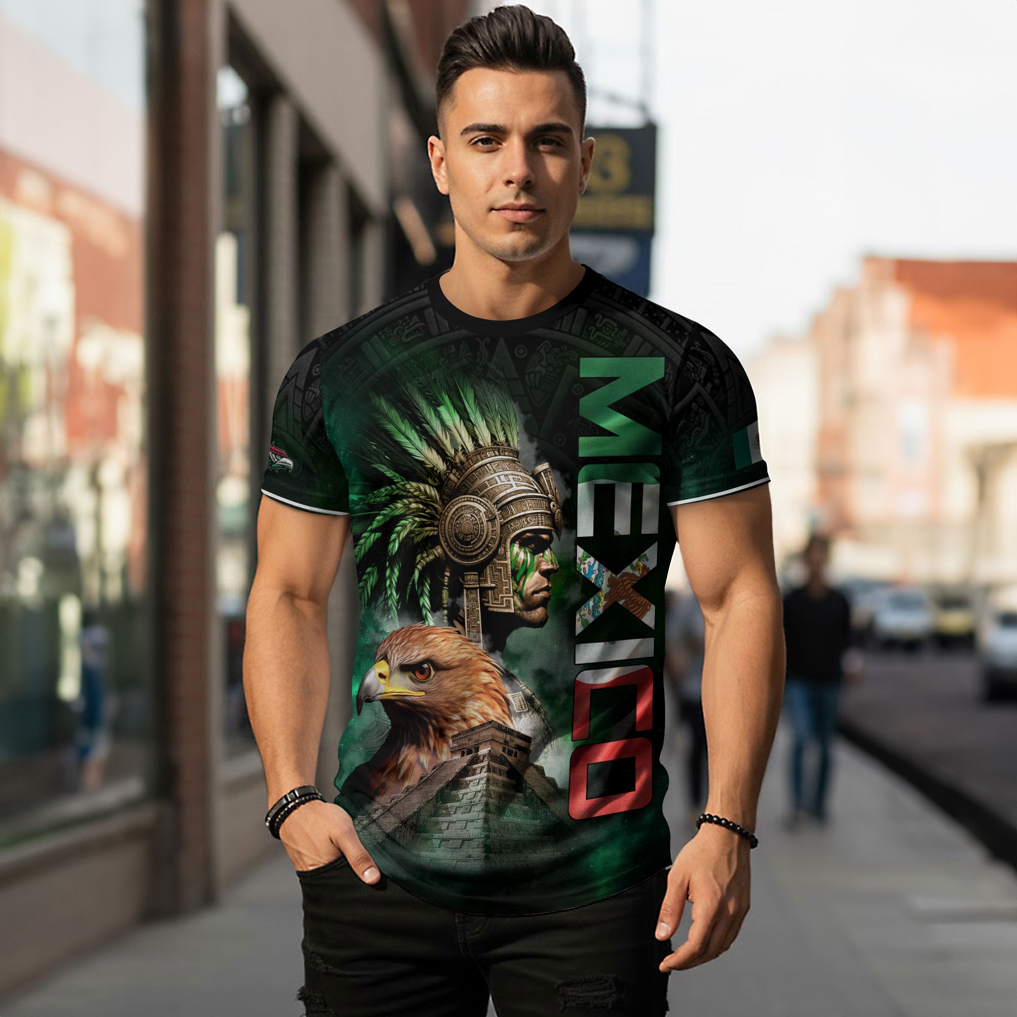 Mexico Aztec Warrior Eagle Heritage Pride Spirit Legacy Culture Shirt