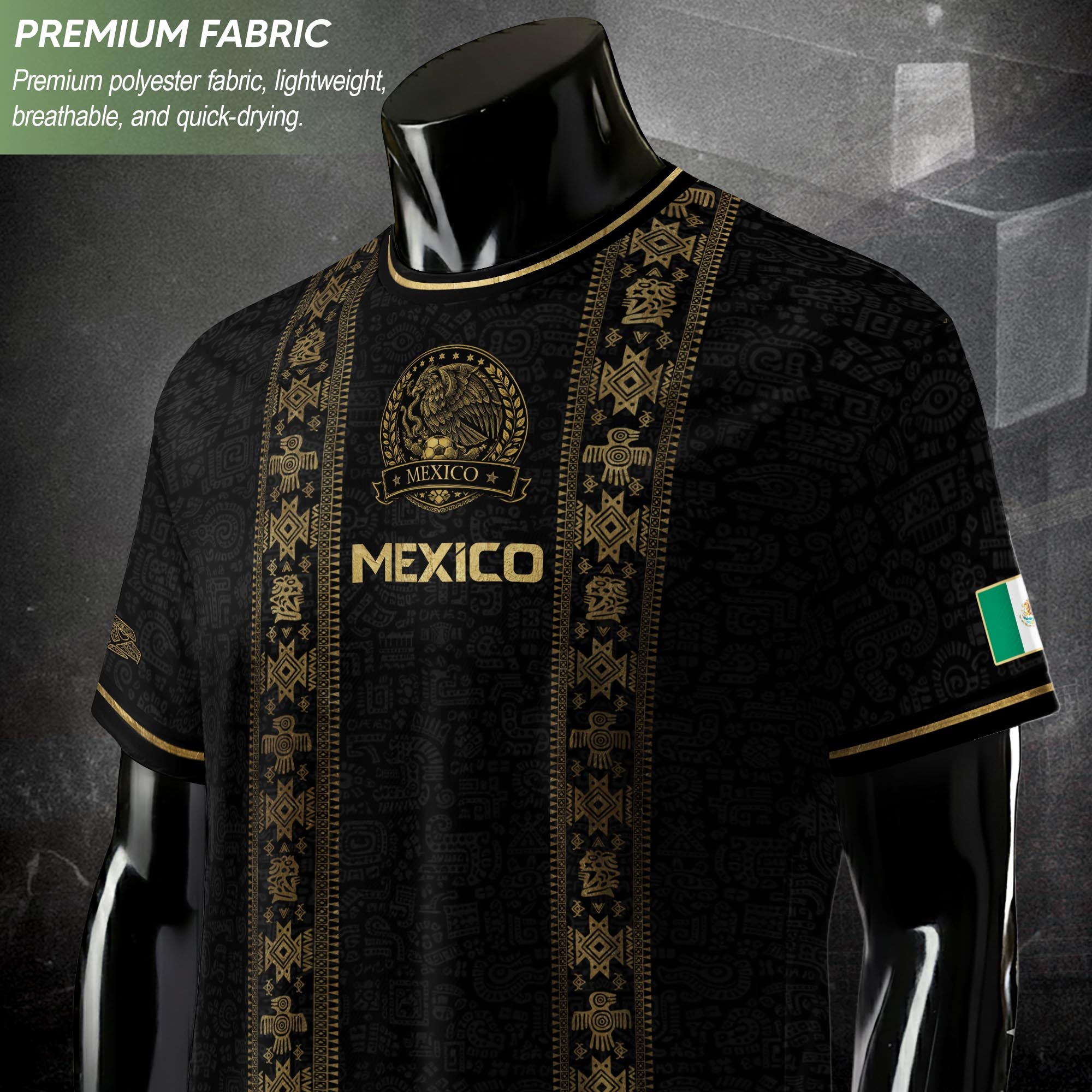 Mexico Soccer Legacy Jersey Black Gold, Inspired by Culture and National Identity
