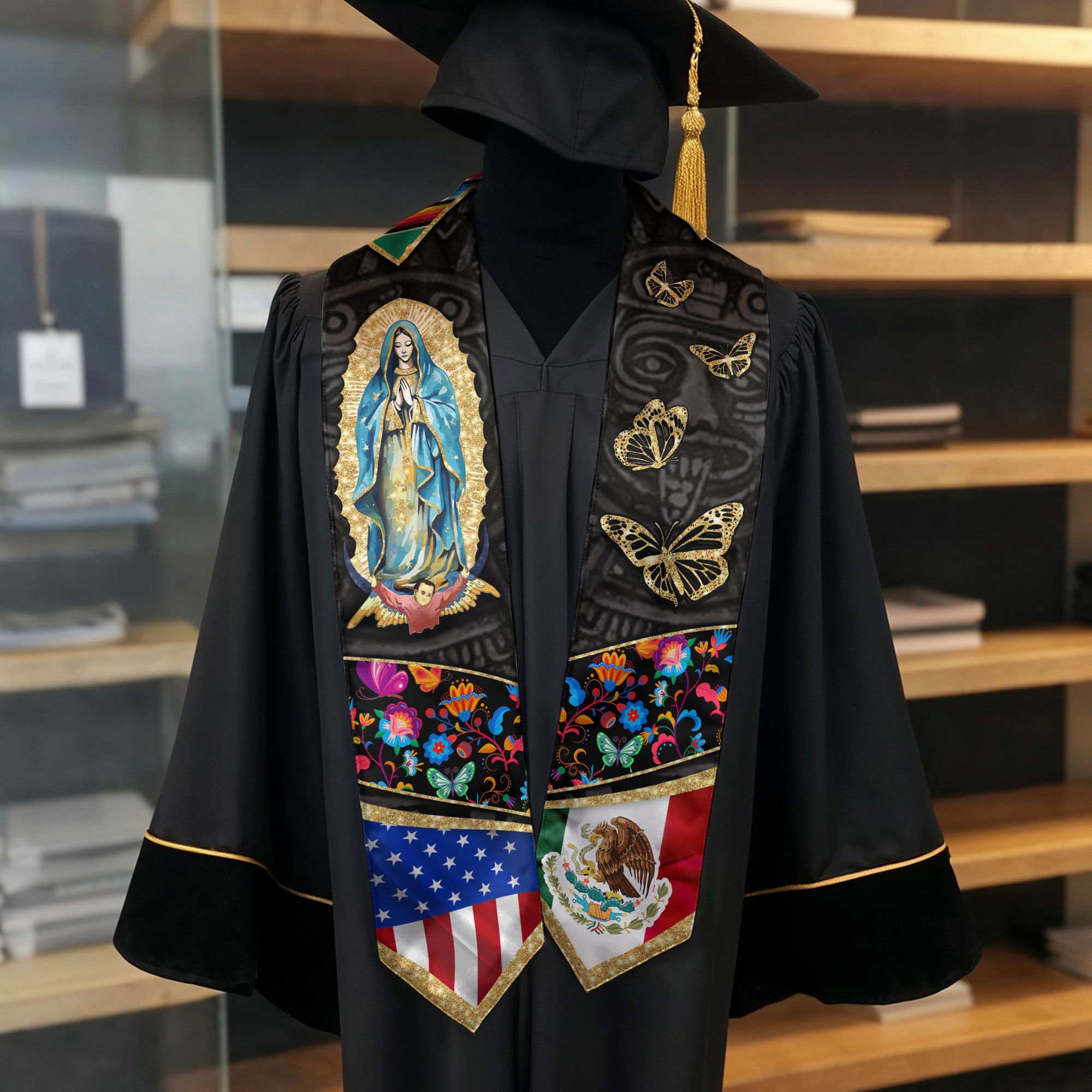 Mexico Mexican Graduation Sash 2026, Stole for Graduate Day