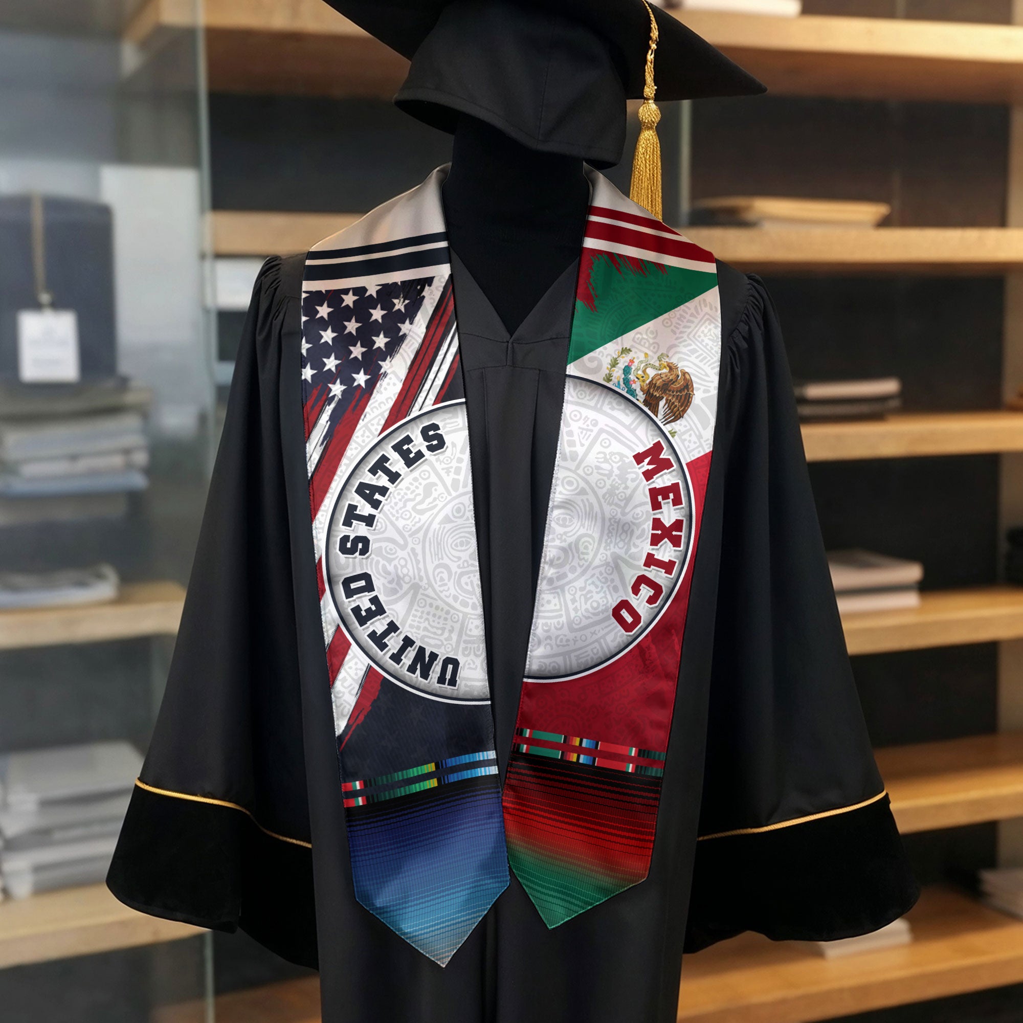 Graduation Sash Mexican Mexico 2026, Stole for Class Graduate